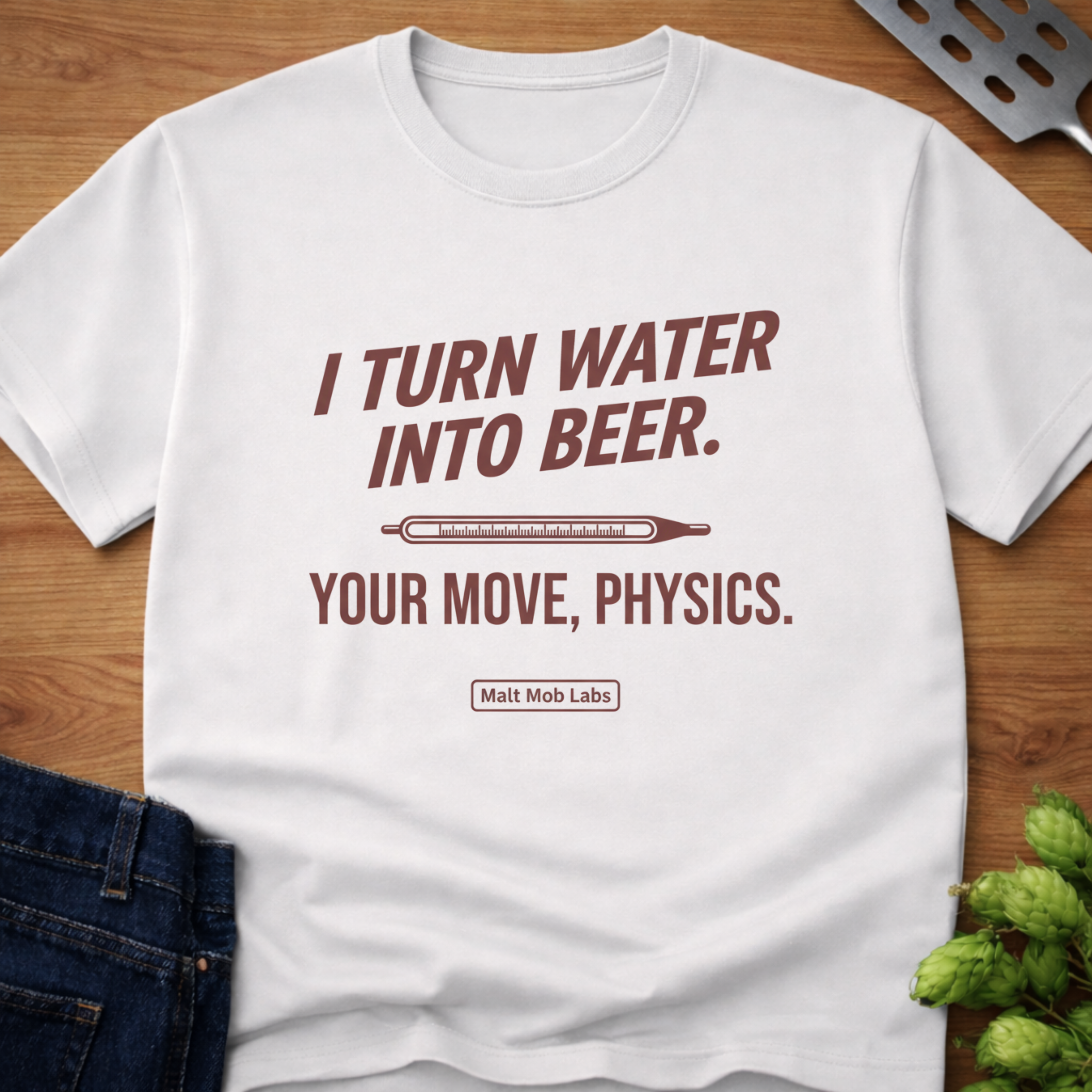 I Turn Water Into Beer (Hydrometer) T-Shirt