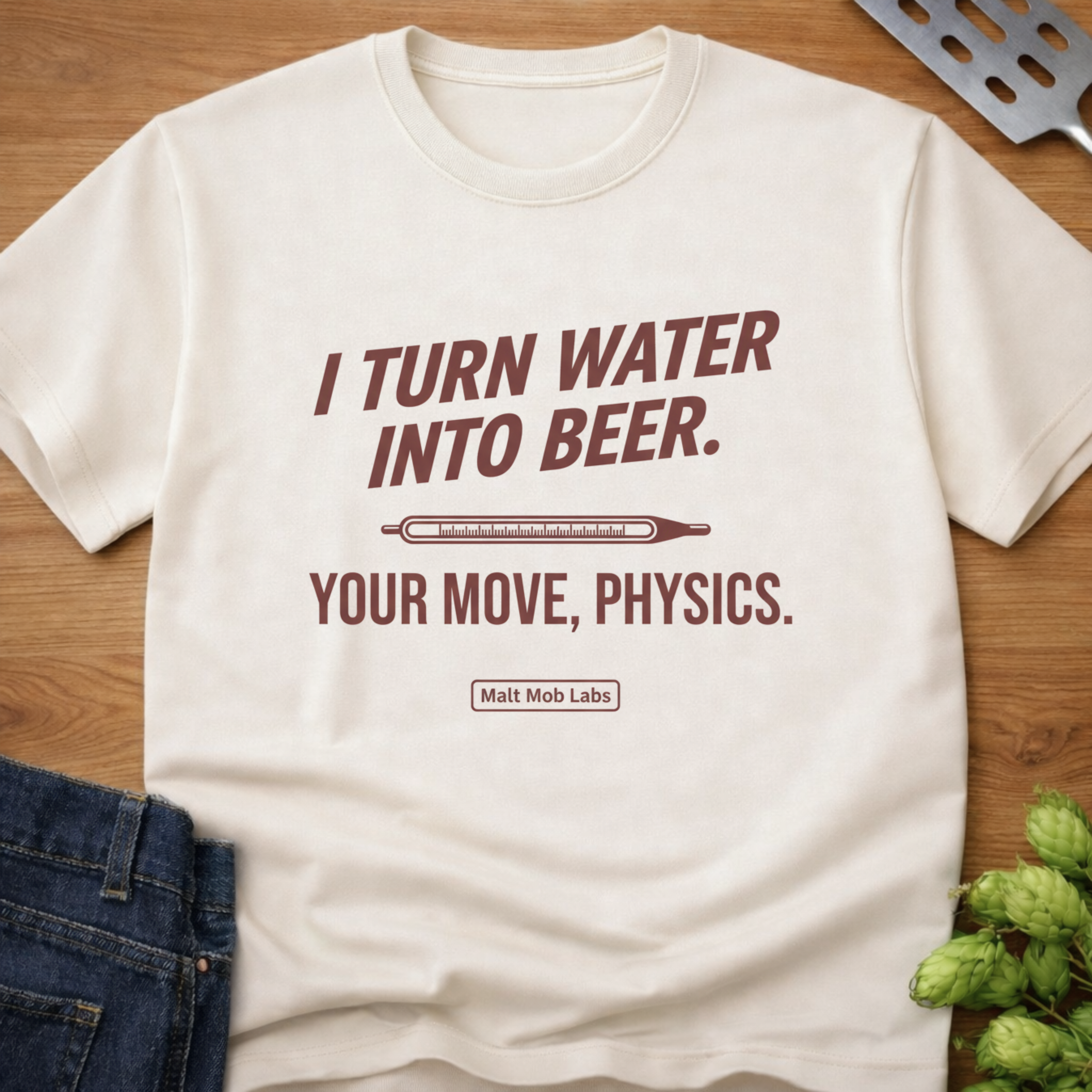 I Turn Water Into Beer (Hydrometer) T-Shirt