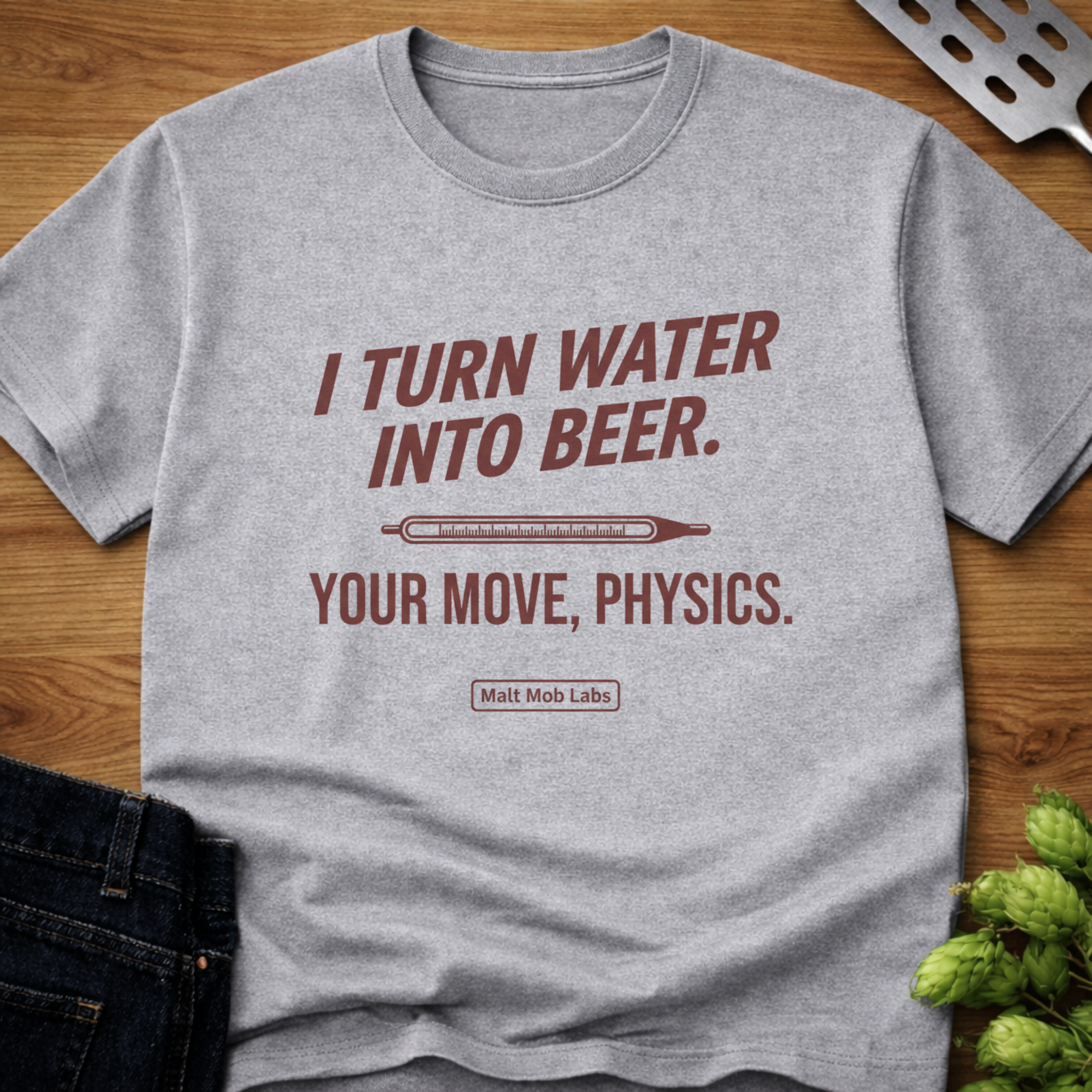 I Turn Water Into Beer (Hydrometer) T-Shirt
