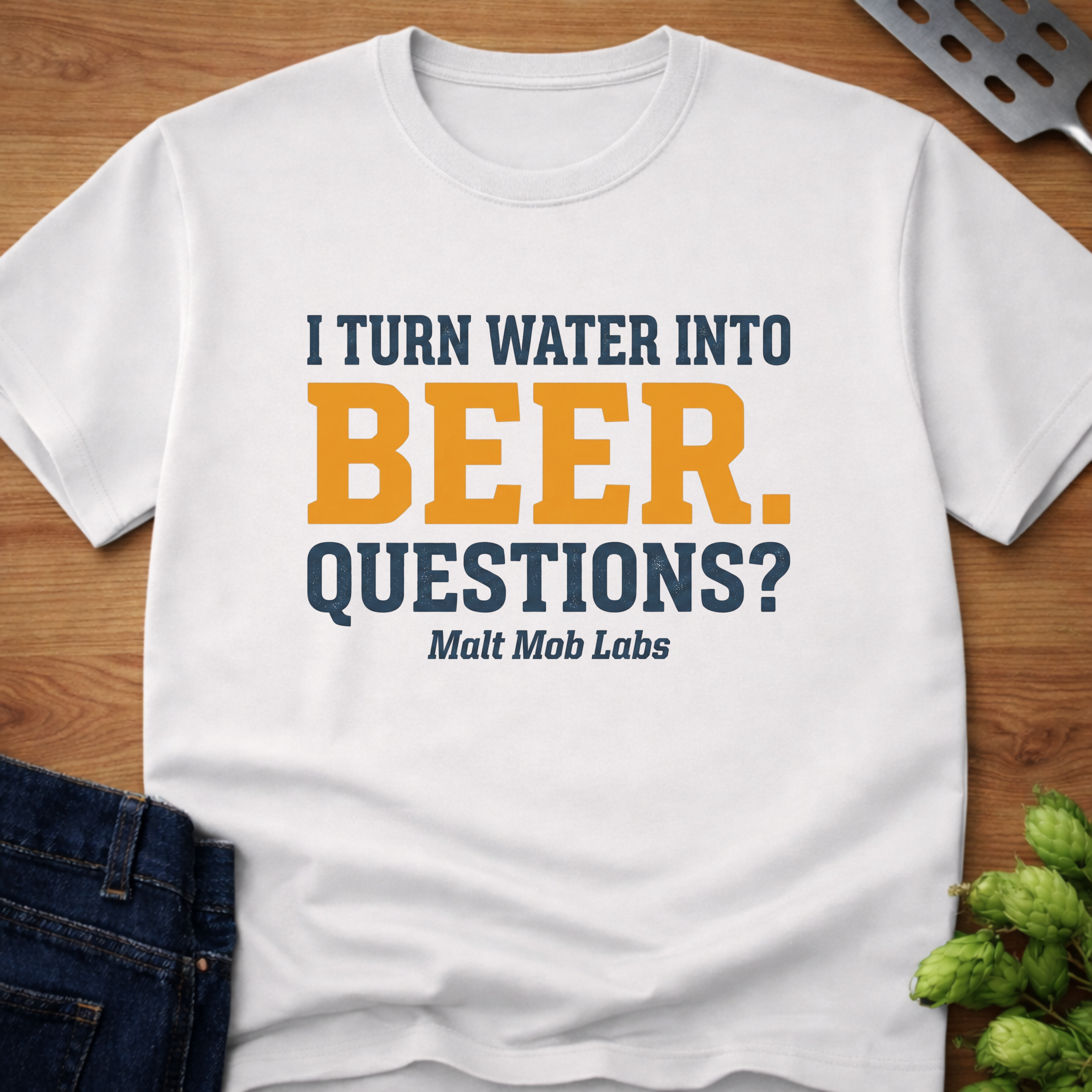 I Turn Water Into Beer (Questions?) T-Shirt