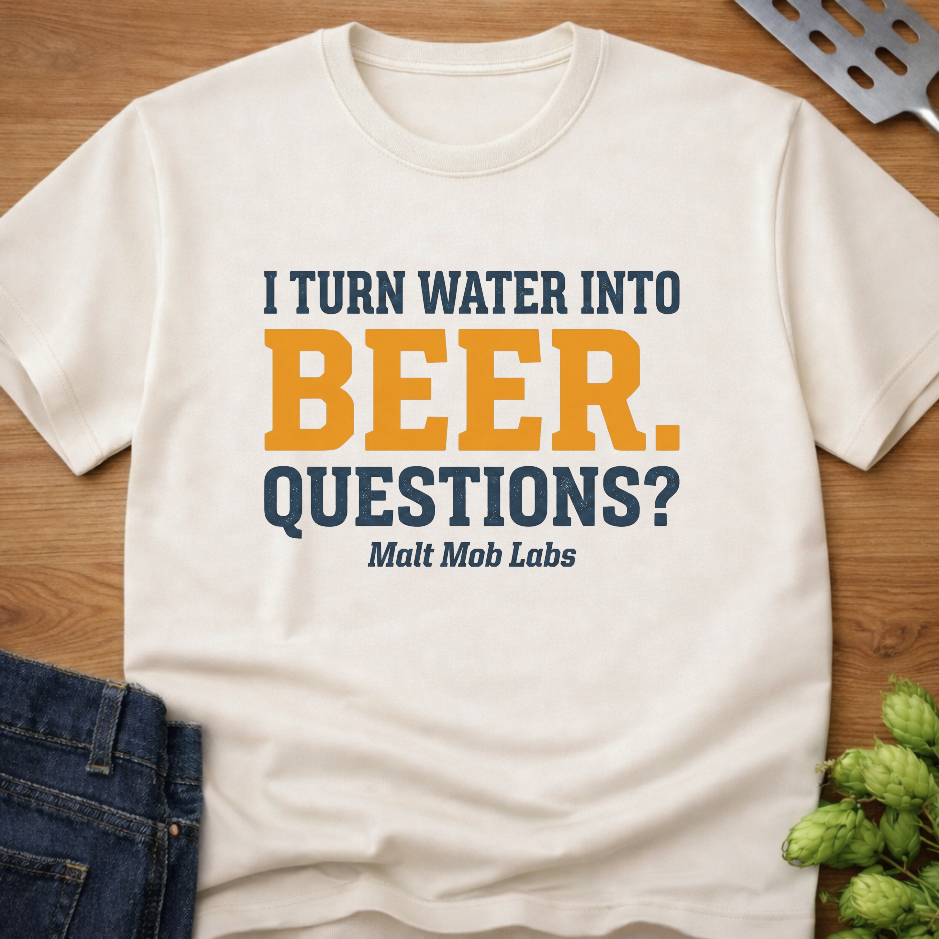I Turn Water Into Beer (Questions?) T-Shirt