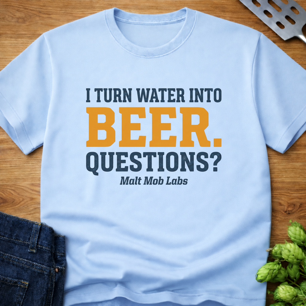 I Turn Water Into Beer (Questions?) T-Shirt
