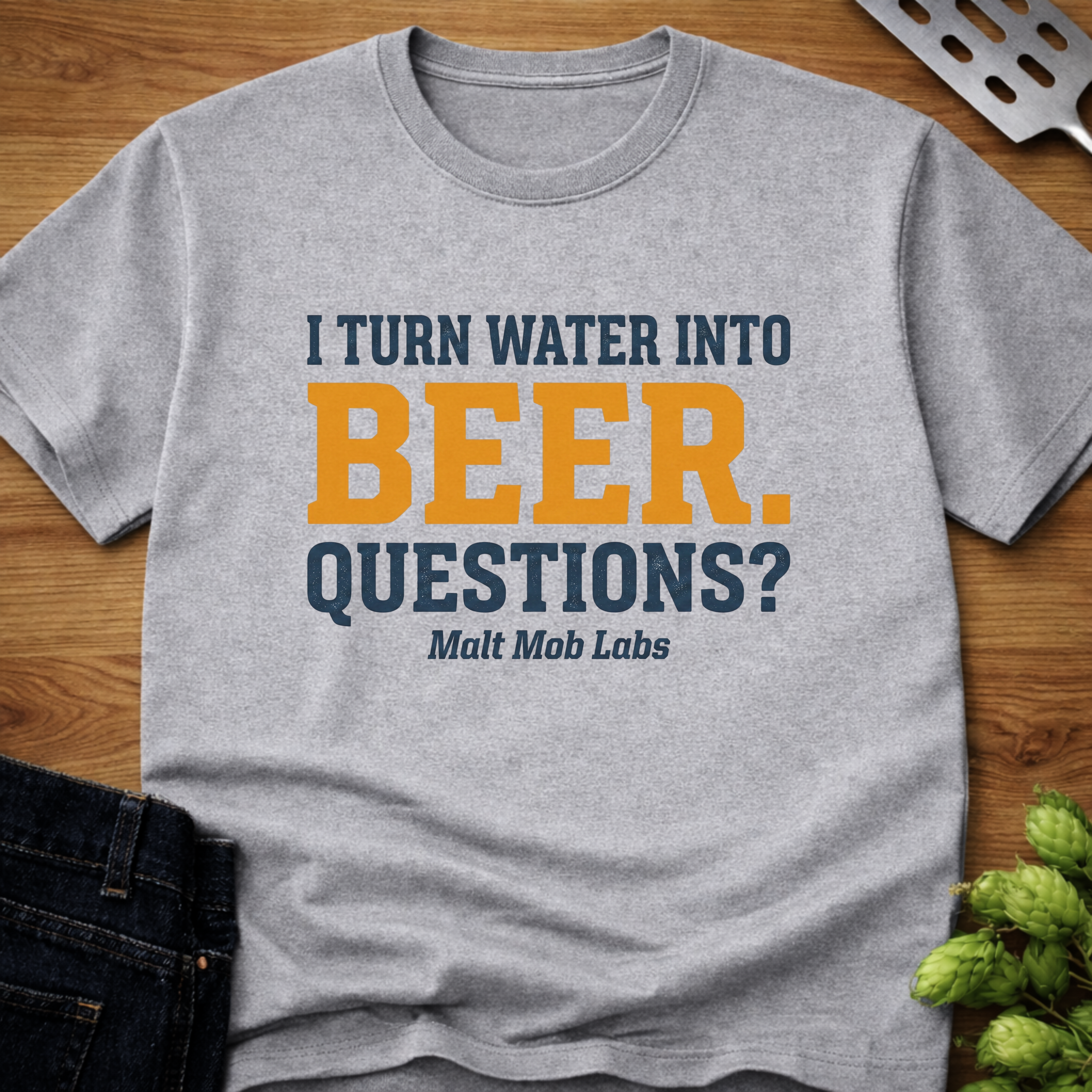 I Turn Water Into Beer (Questions?) T-Shirt