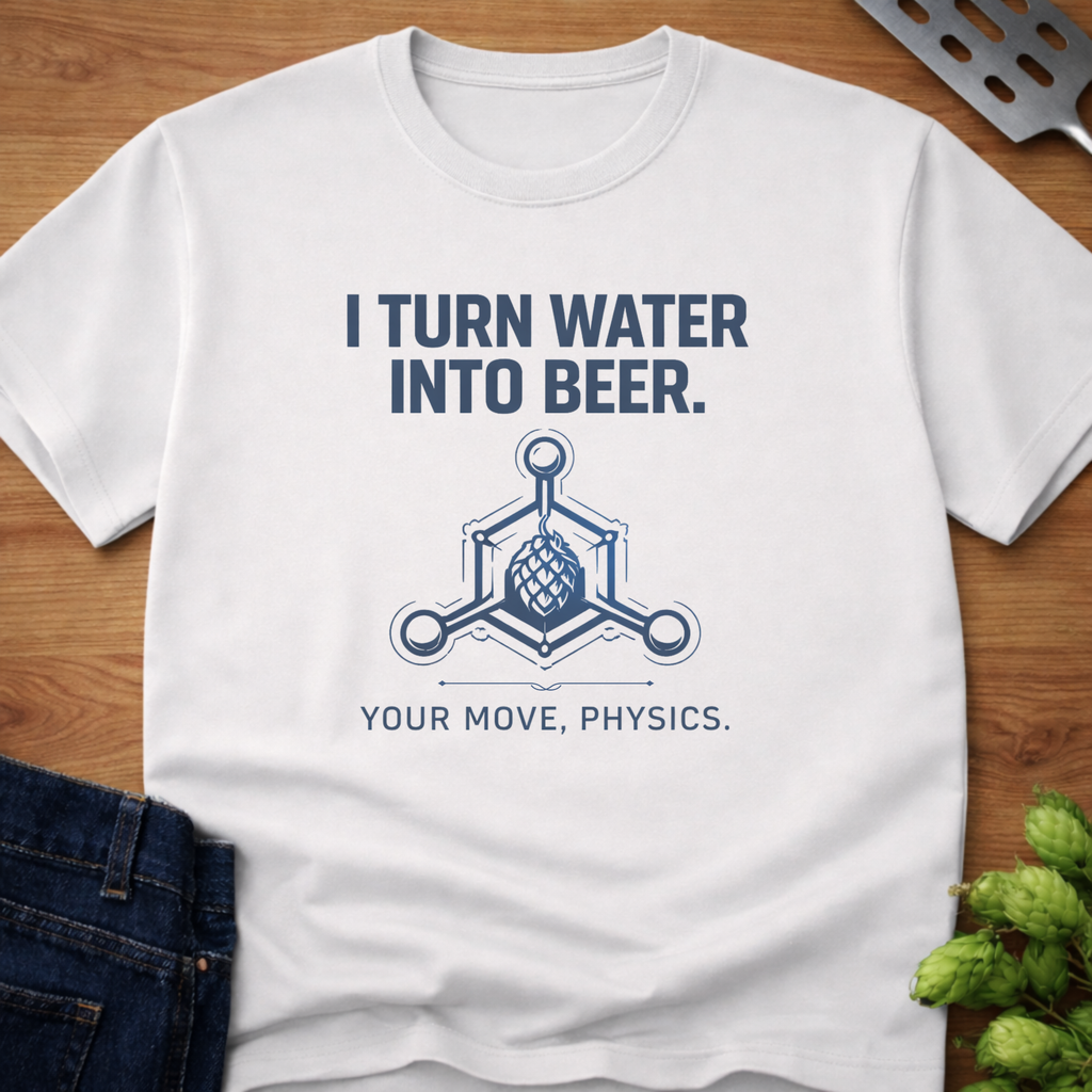 I Turn Water Into Beer (Physics) T-Shirt