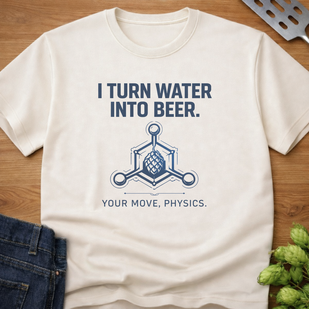 I Turn Water Into Beer (Physics) T-Shirt