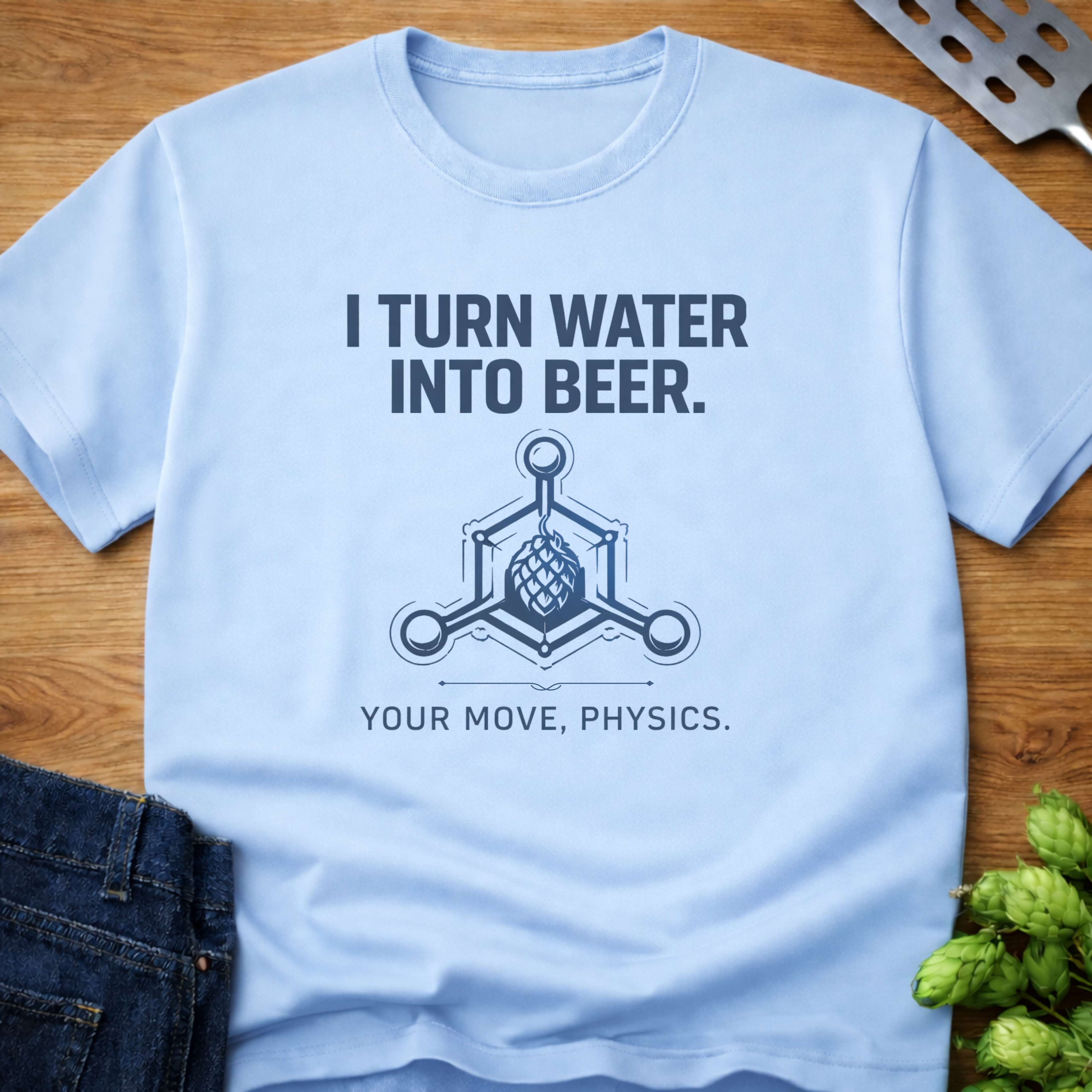 I Turn Water Into Beer (Physics) T-Shirt