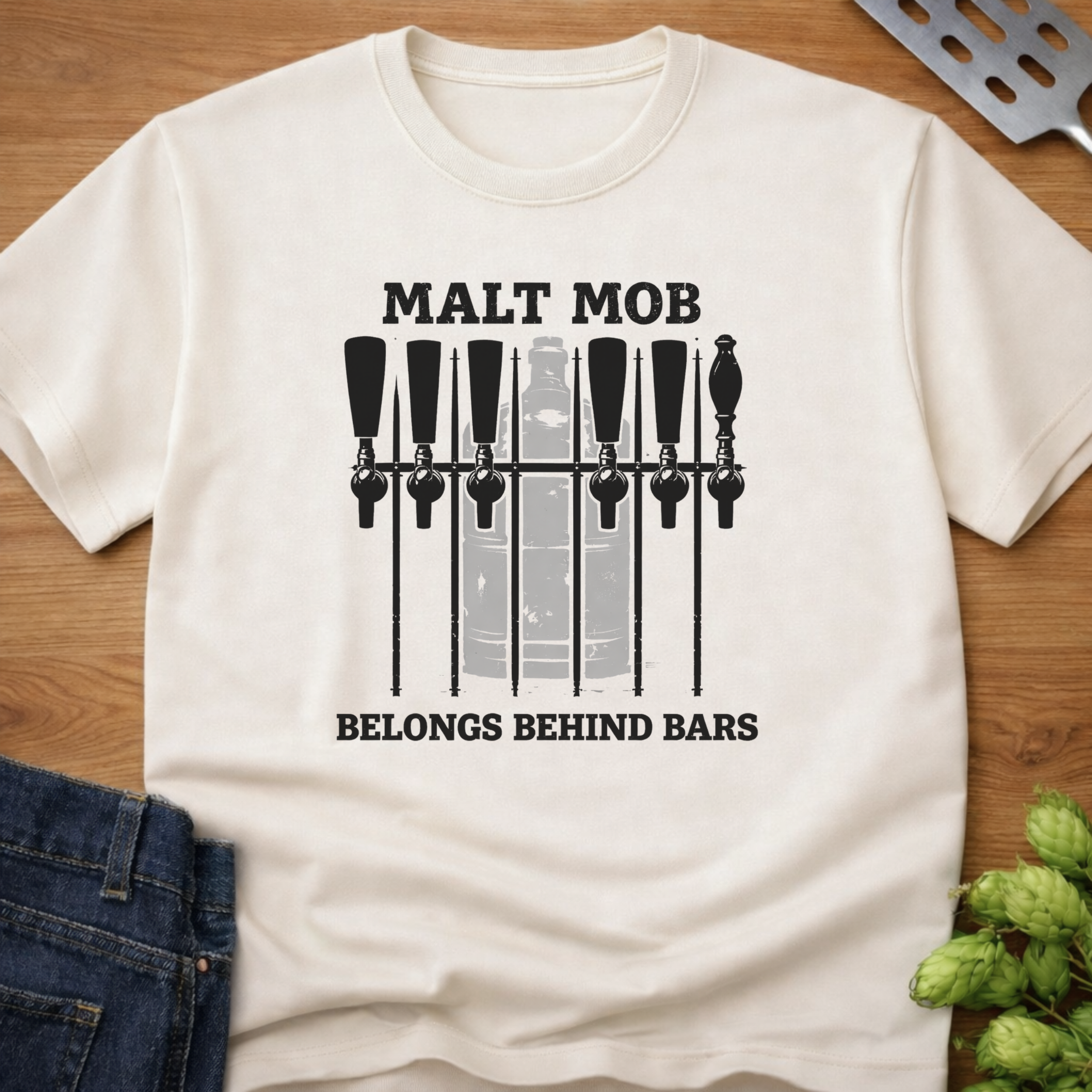 Belongs Behind Bars (Taps) T-Shirt