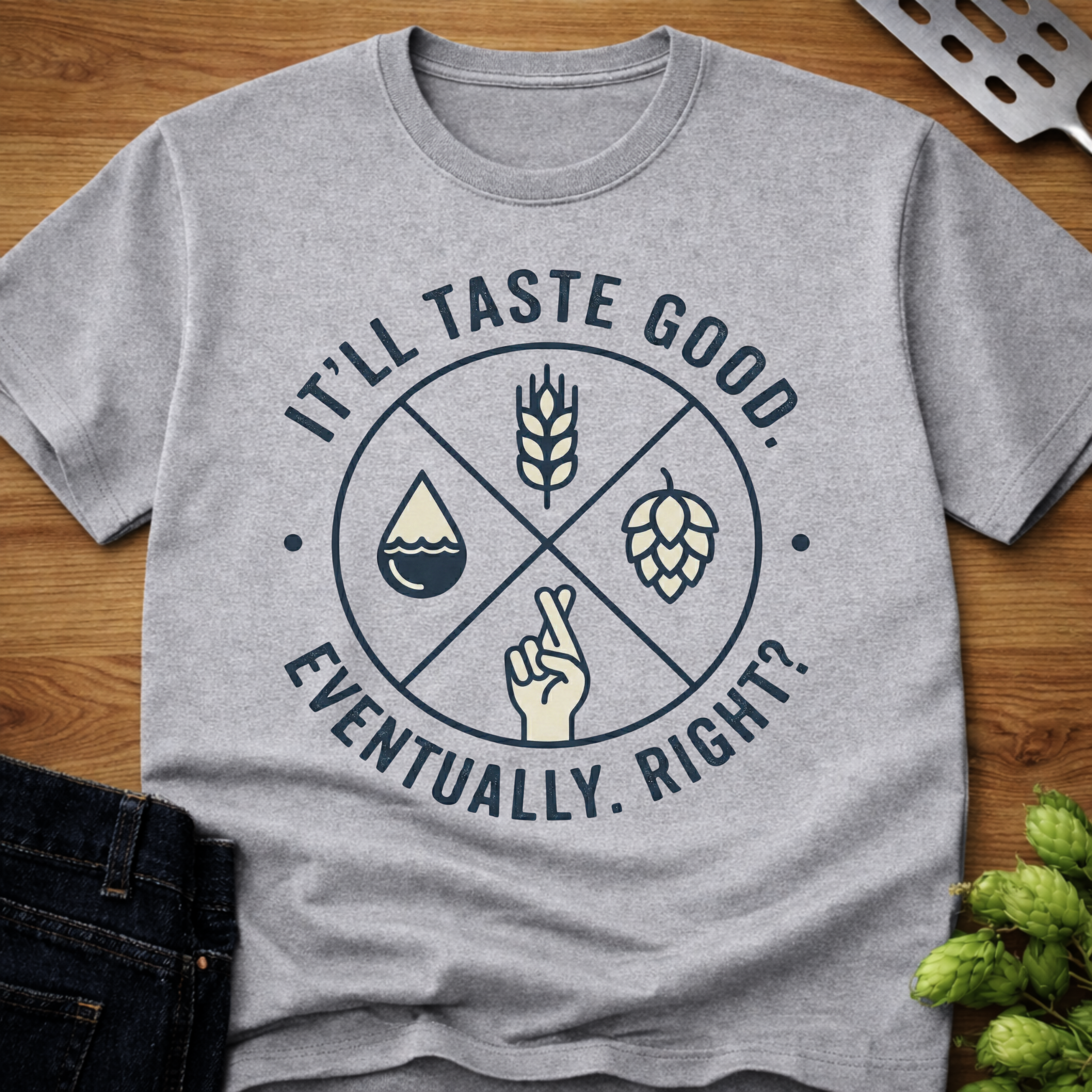 It'll Taste Good Eventually. Right? (Badge) T-Shirt