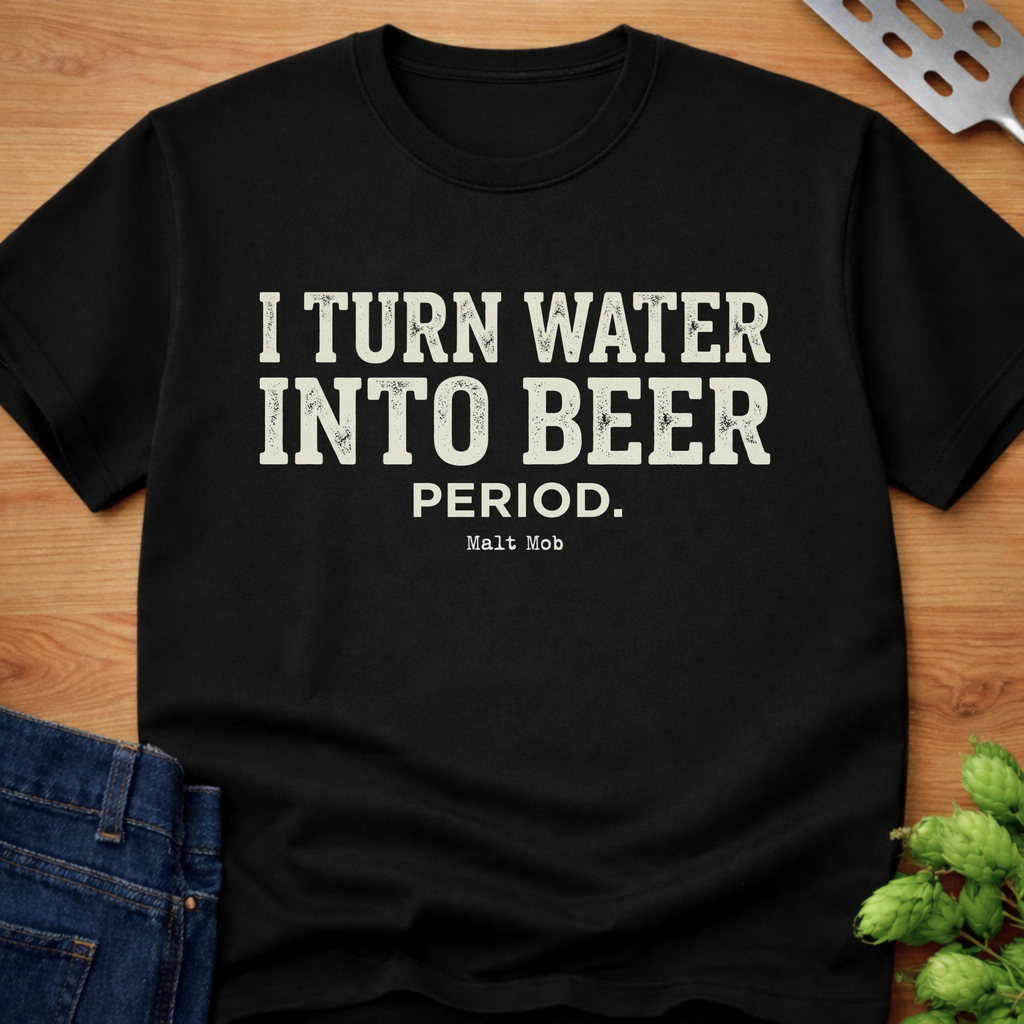 I Turn Water Into Beer. Period. T-Shirt