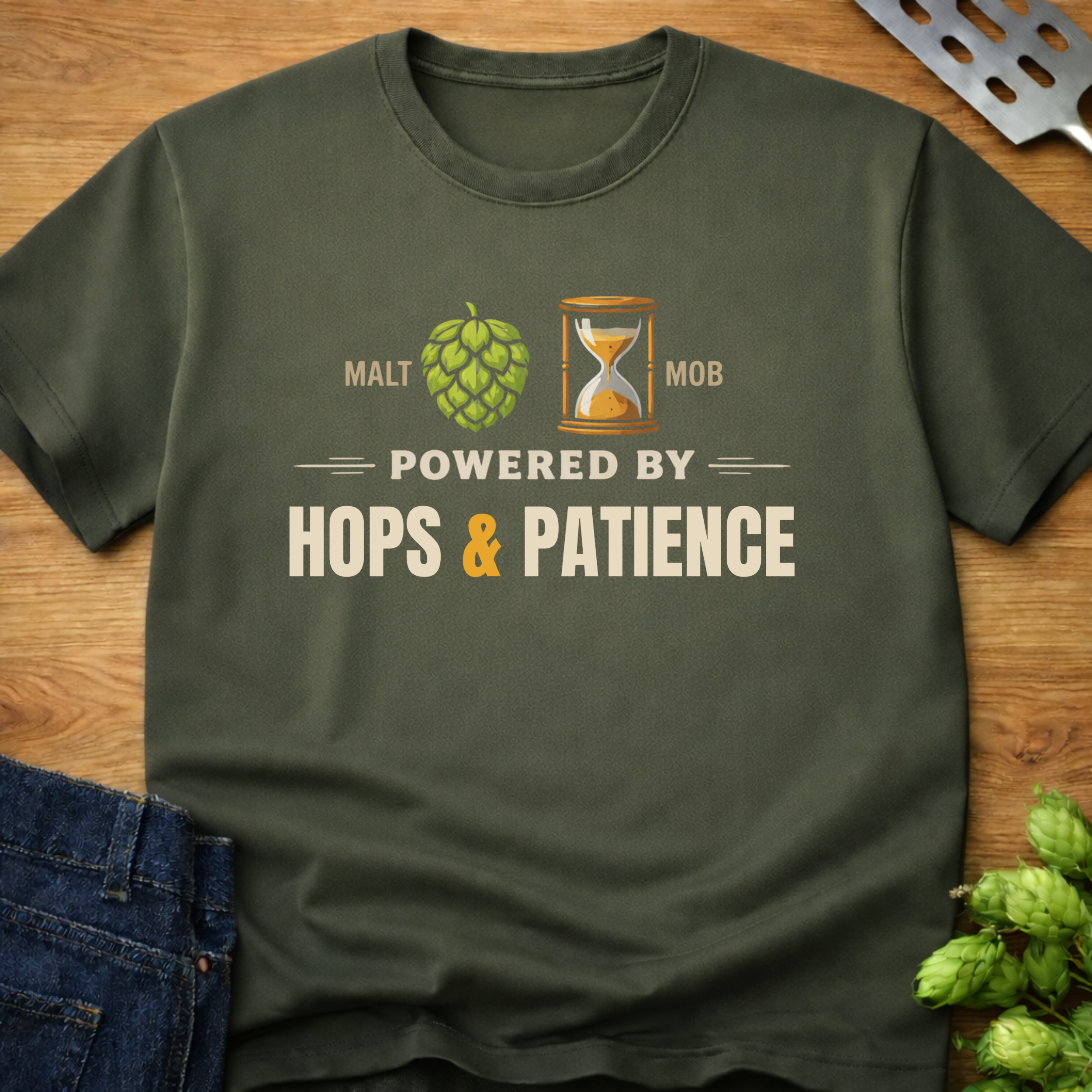 Powered By Hops & Patience T-Shirt