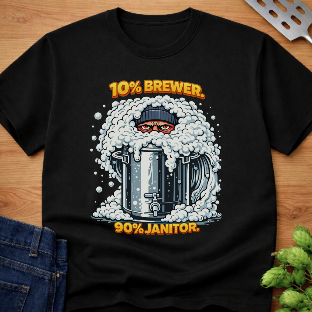 10% Brewer 90% Janitor T-Shirt