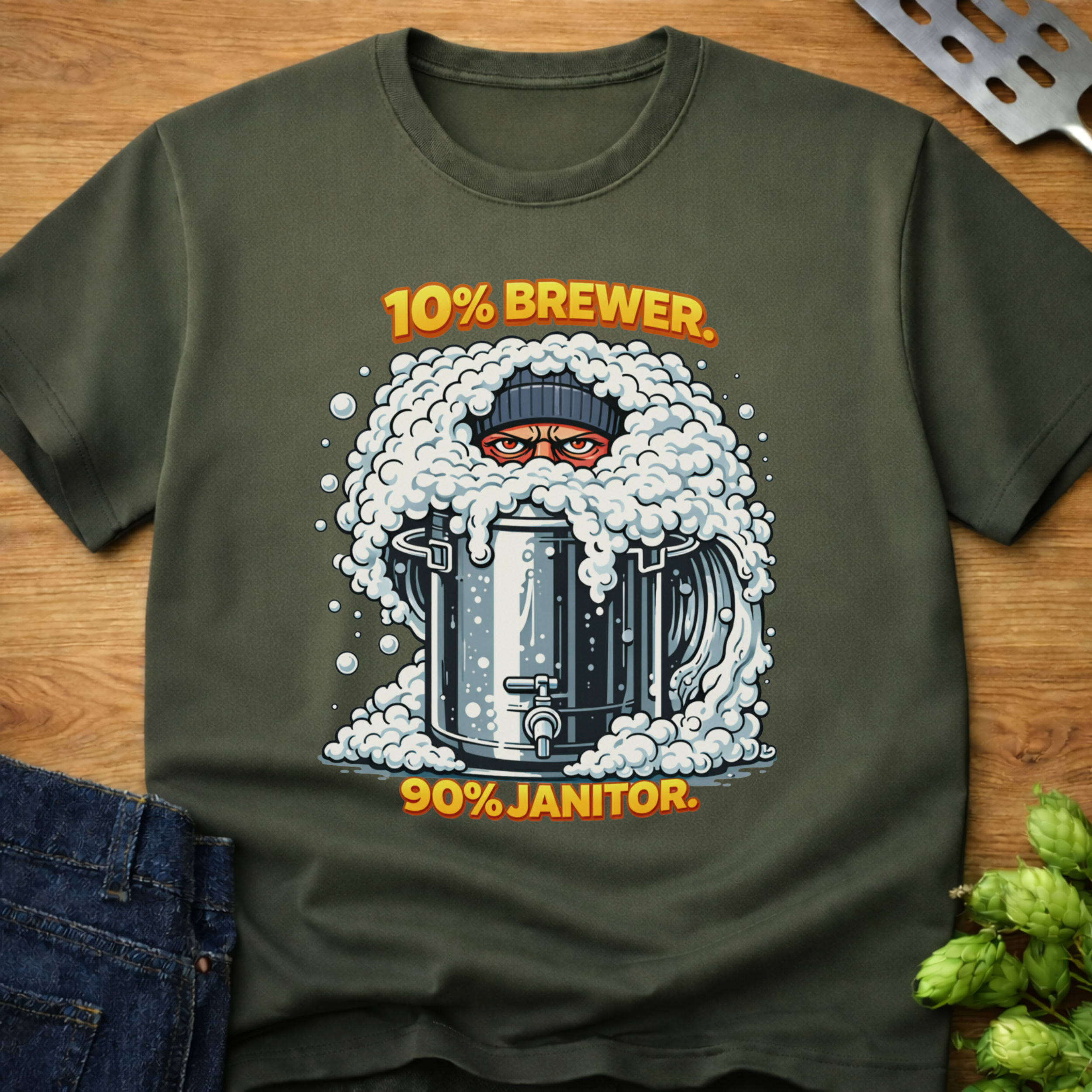 10% Brewer 90% Janitor T-Shirt