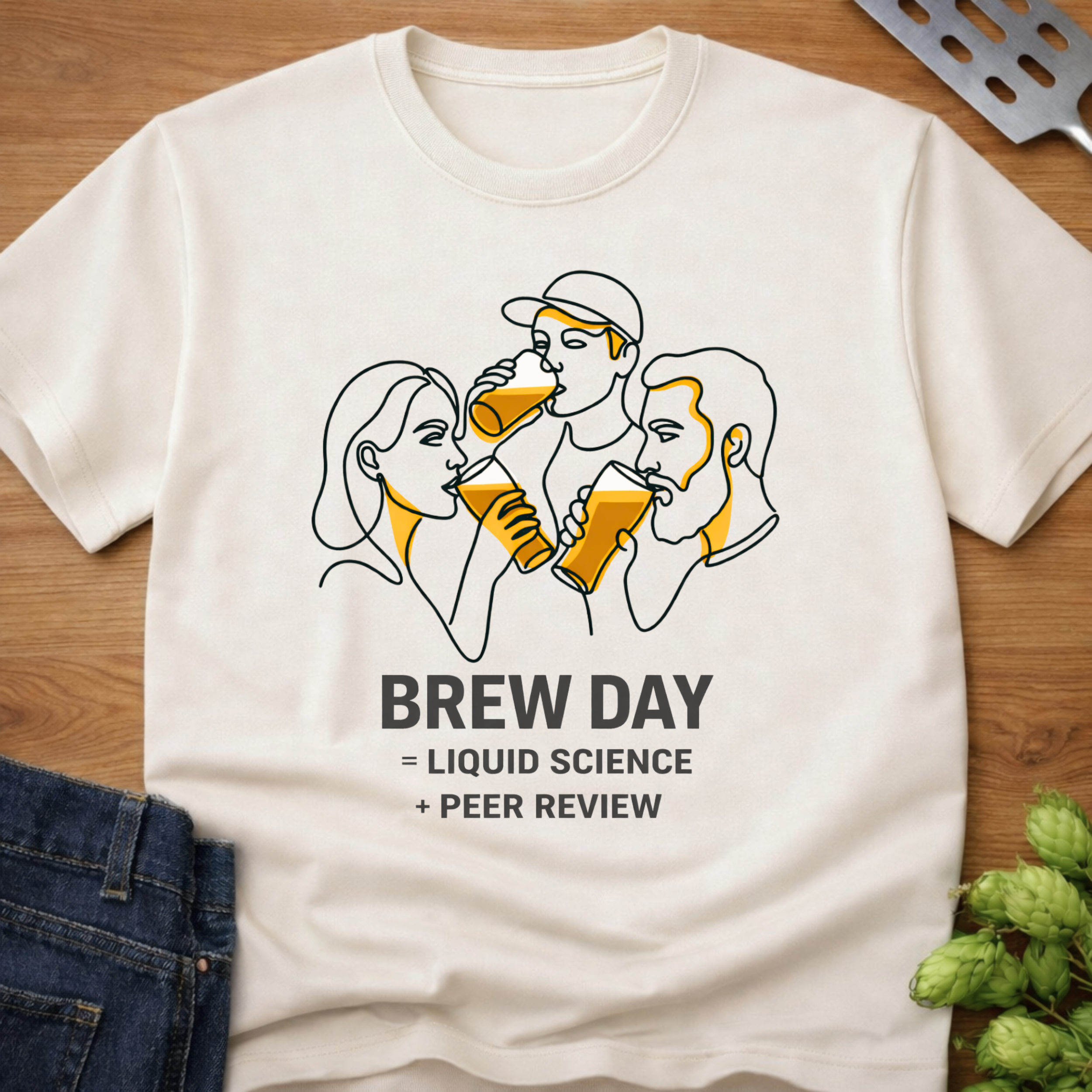 Brew Day Liquid Science Peer Review T-Shirt