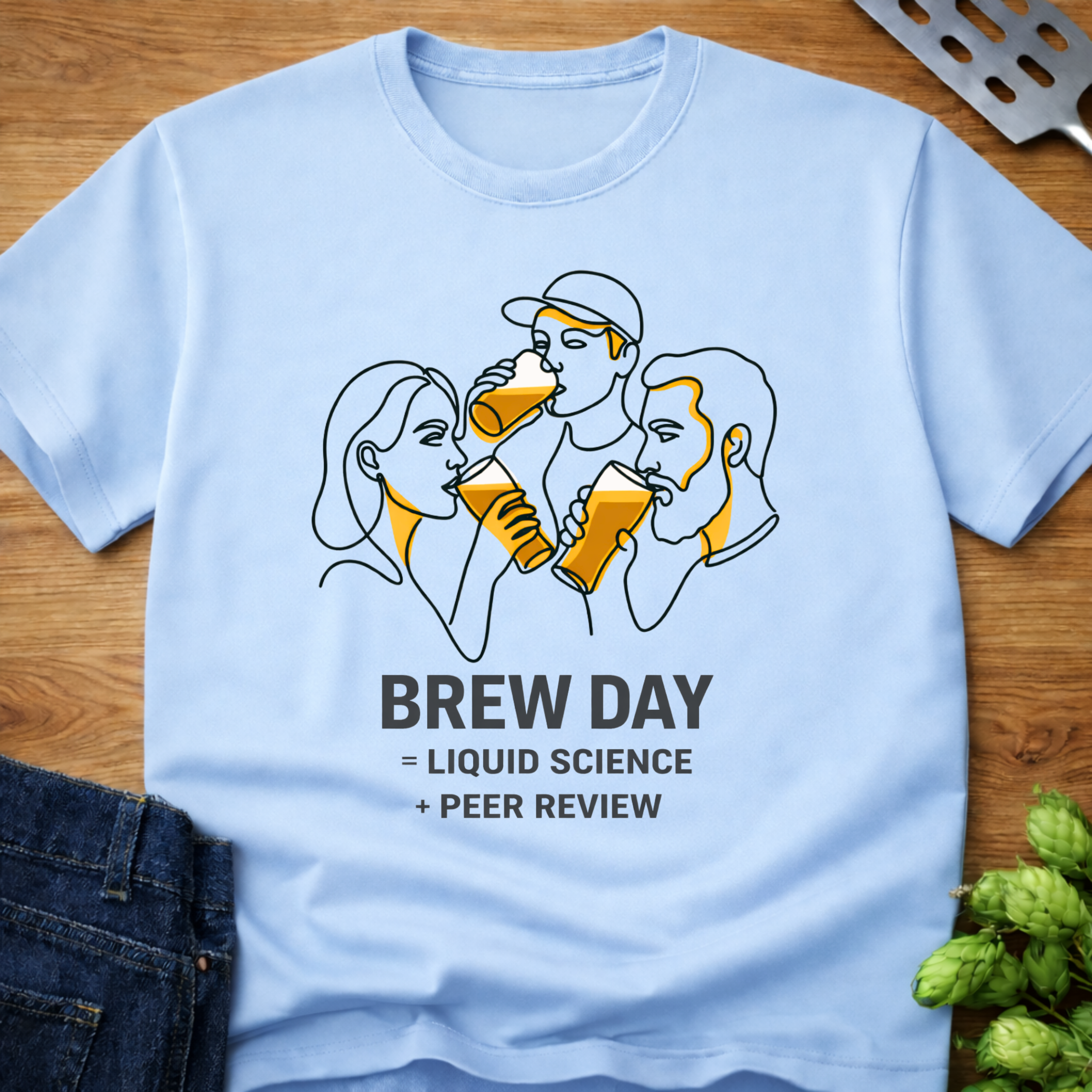 Brew Day Liquid Science Peer Review T-Shirt