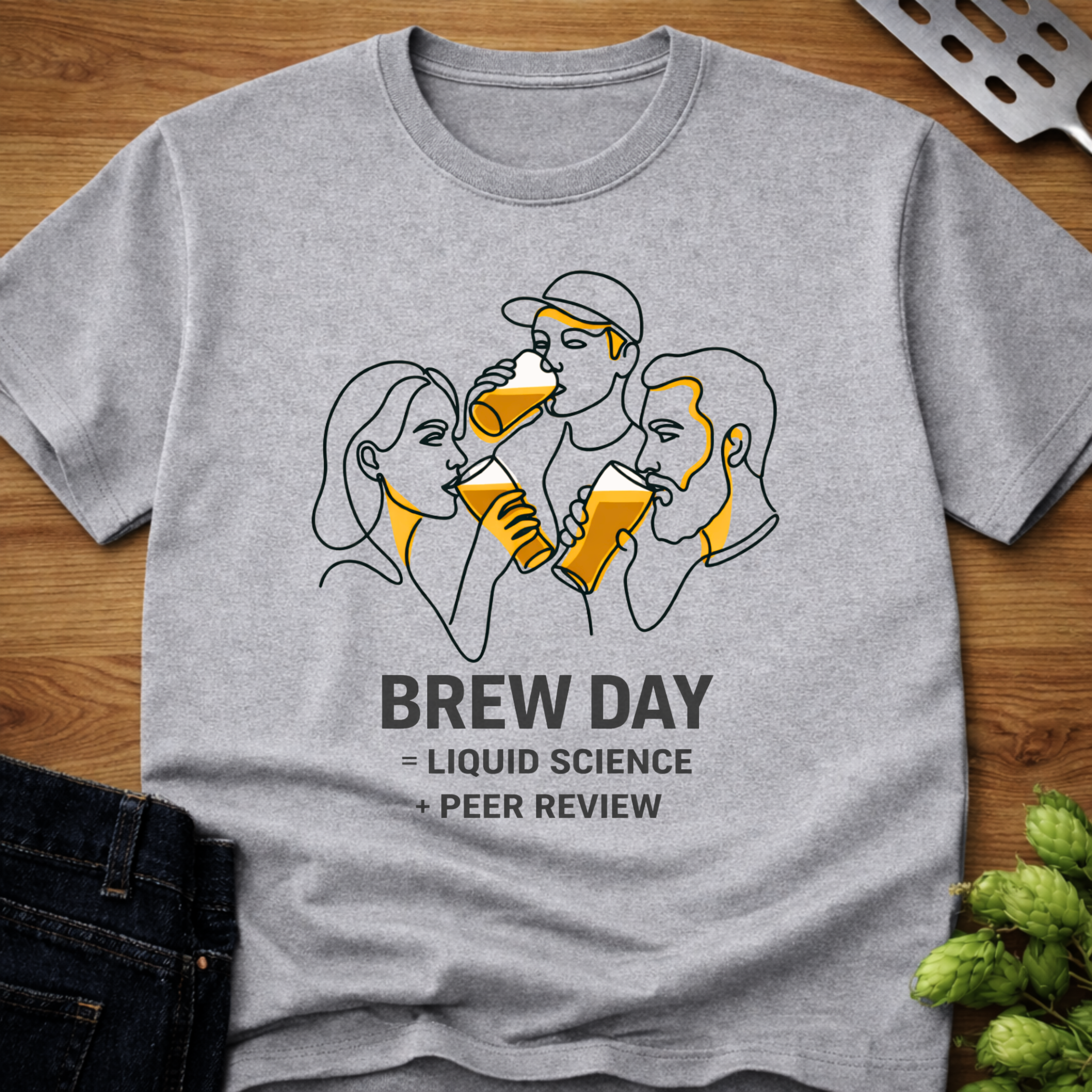 Brew Day Liquid Science Peer Review T-Shirt