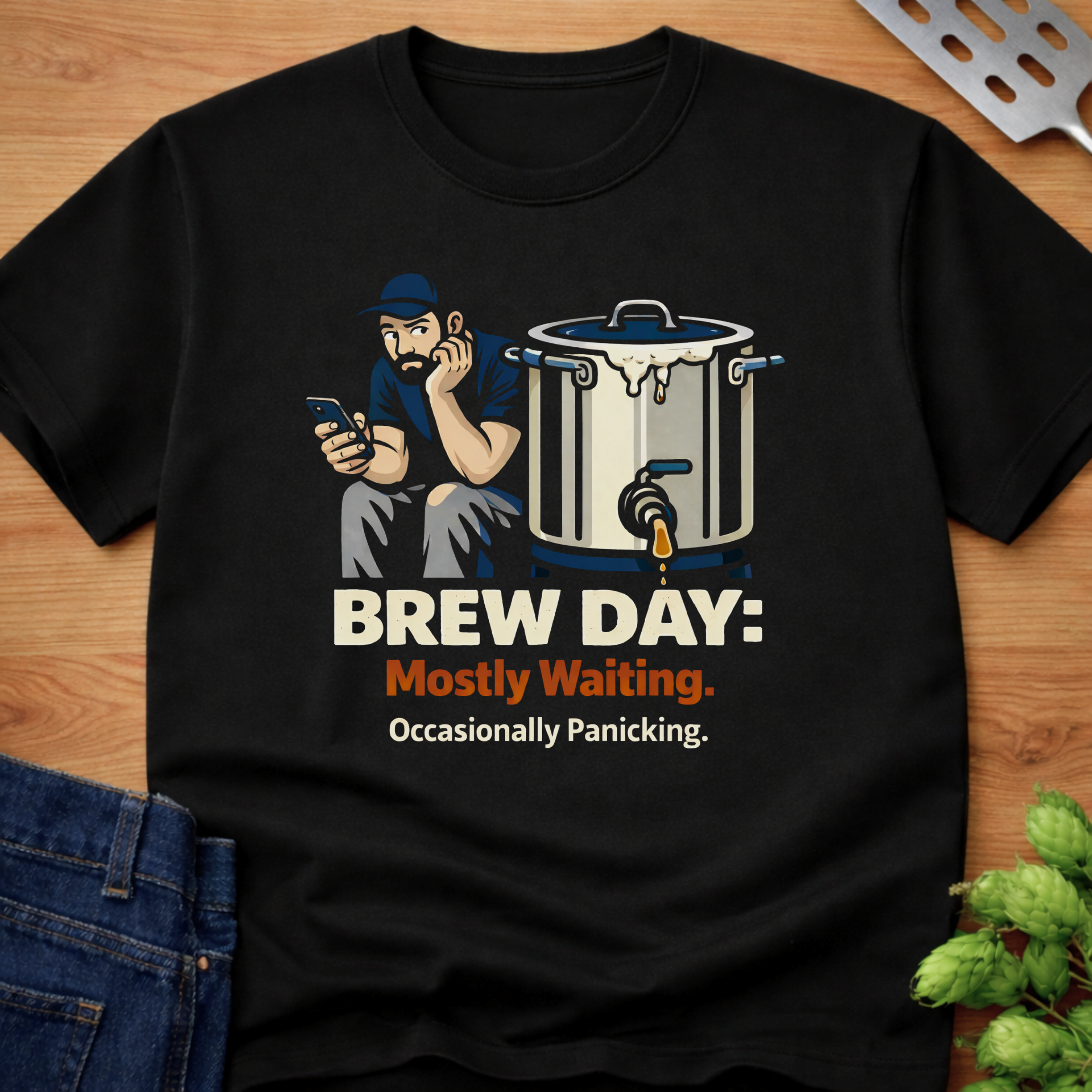 Brew Day Mostly Waiting T-Shirt