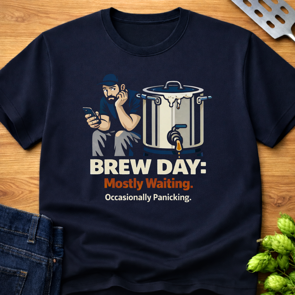 Brew Day Mostly Waiting T-Shirt