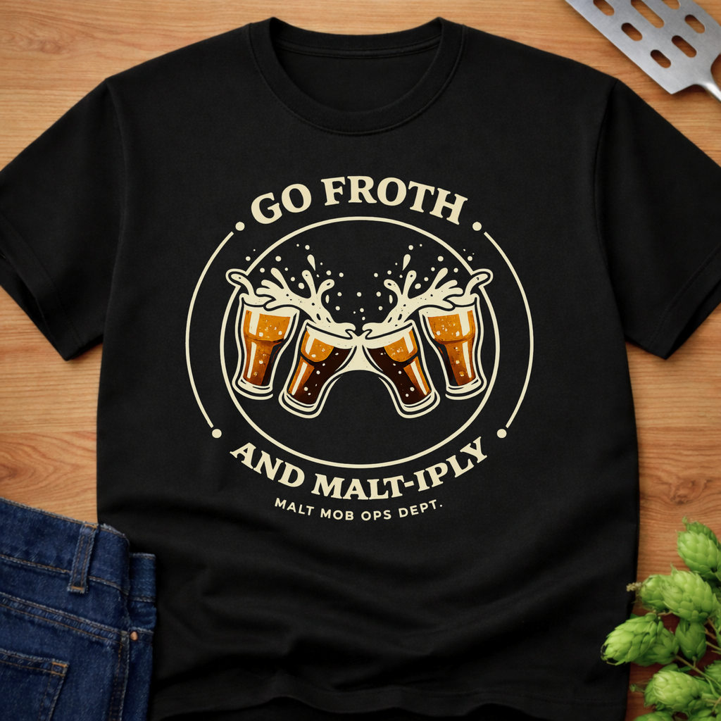 Go Froth and Malt-iply T-Shirt