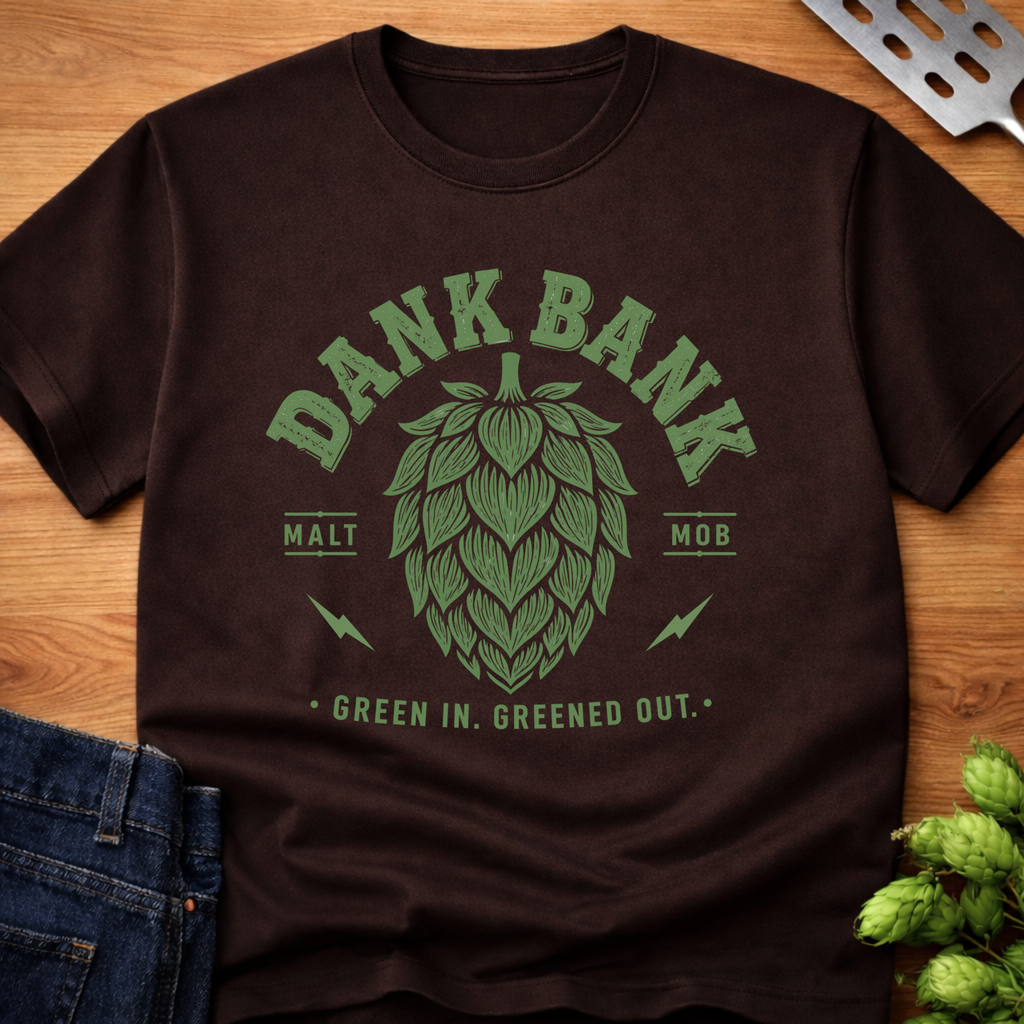 Dank Bank Green In Greened Out T-Shirt