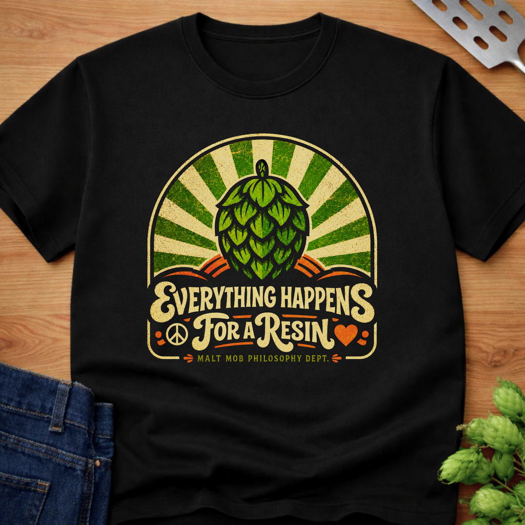Everything Happens For A Resin (Retro) T-Shirt