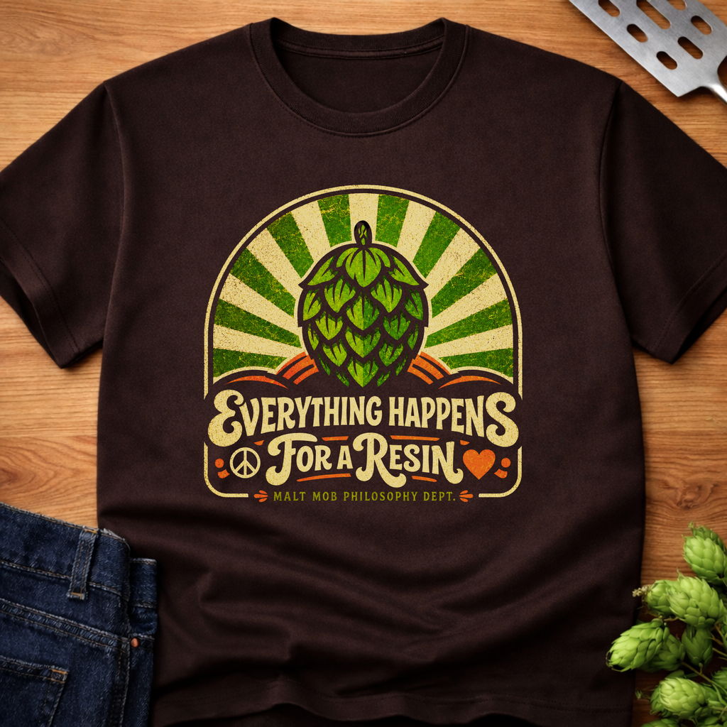 Everything Happens For A Resin (Retro) T-Shirt