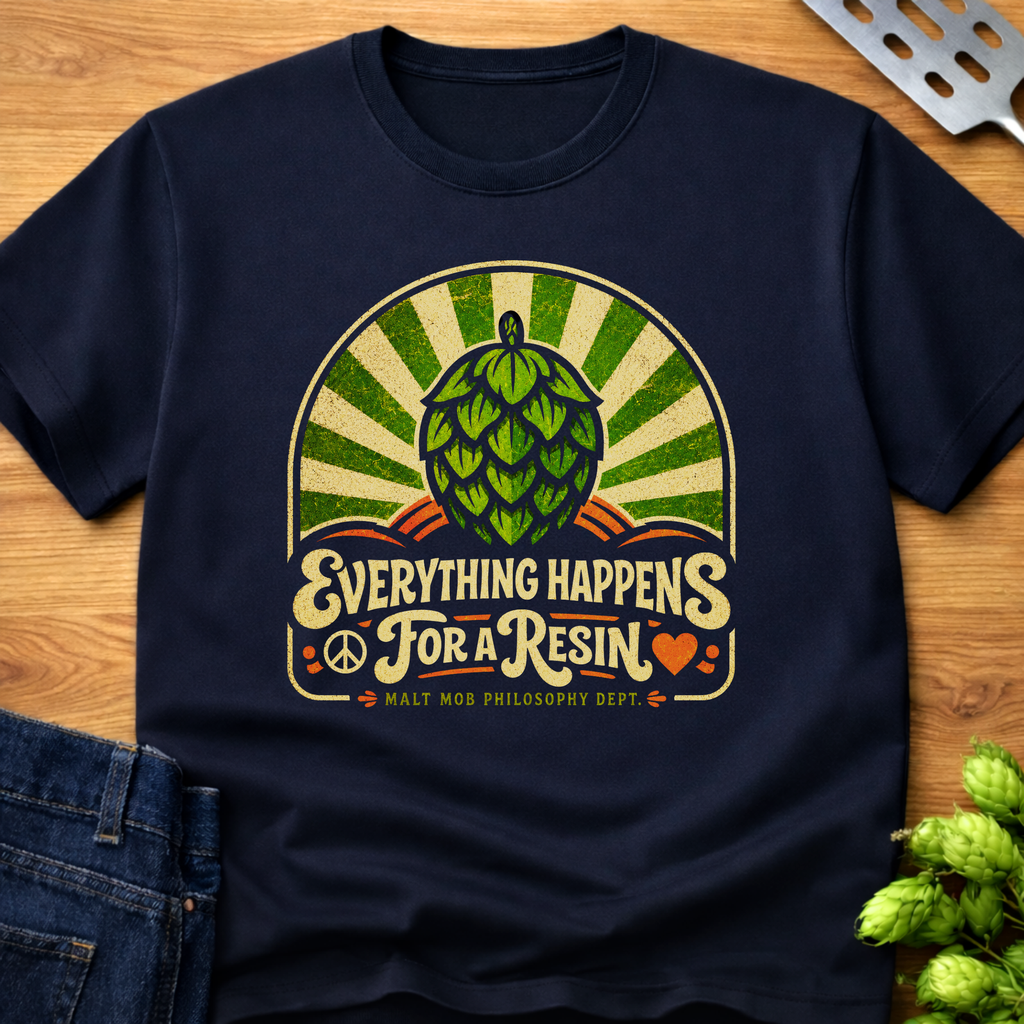 Everything Happens For A Resin (Retro) T-Shirt