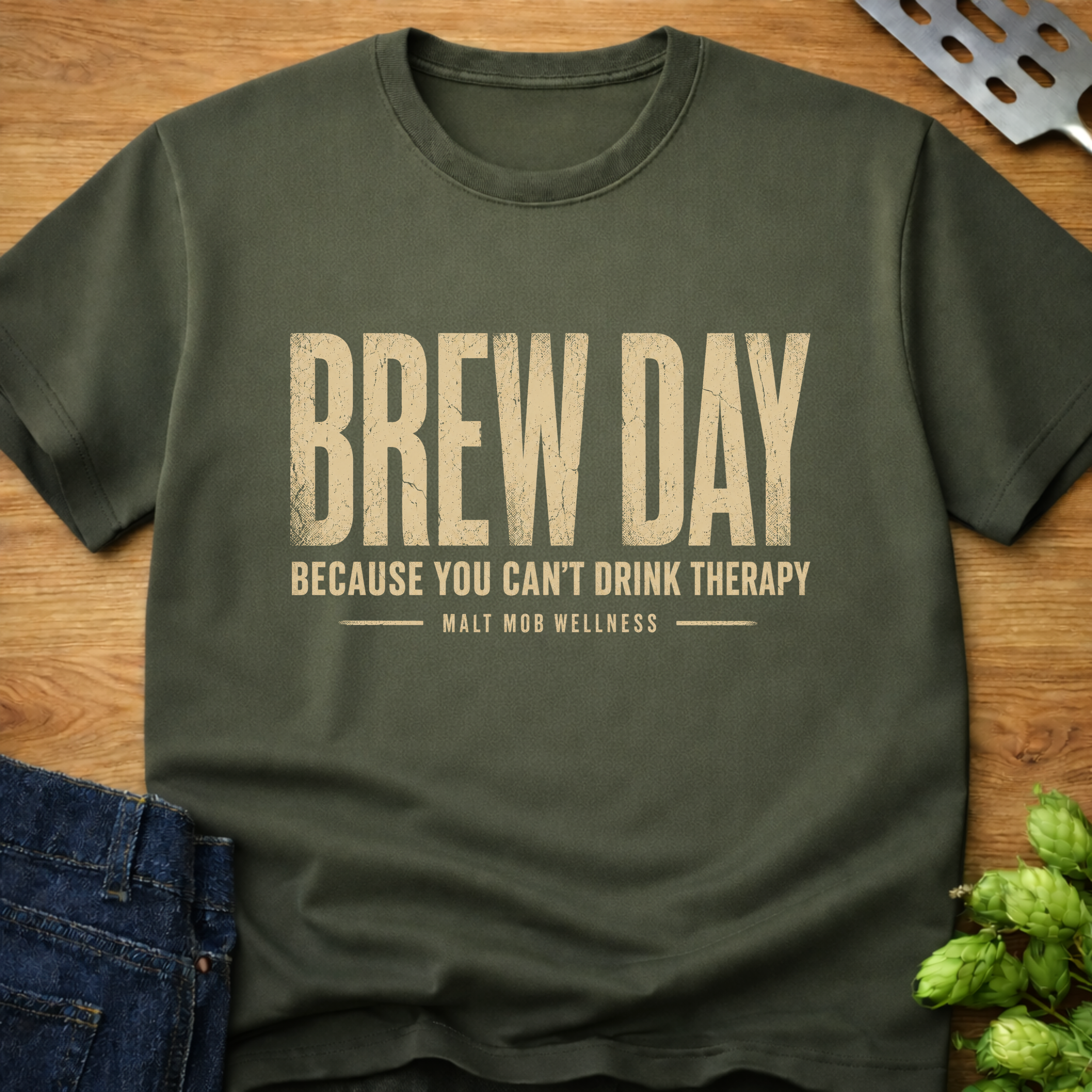 Brew Day Can't Drink Therapy (Industrial) T-Shirt