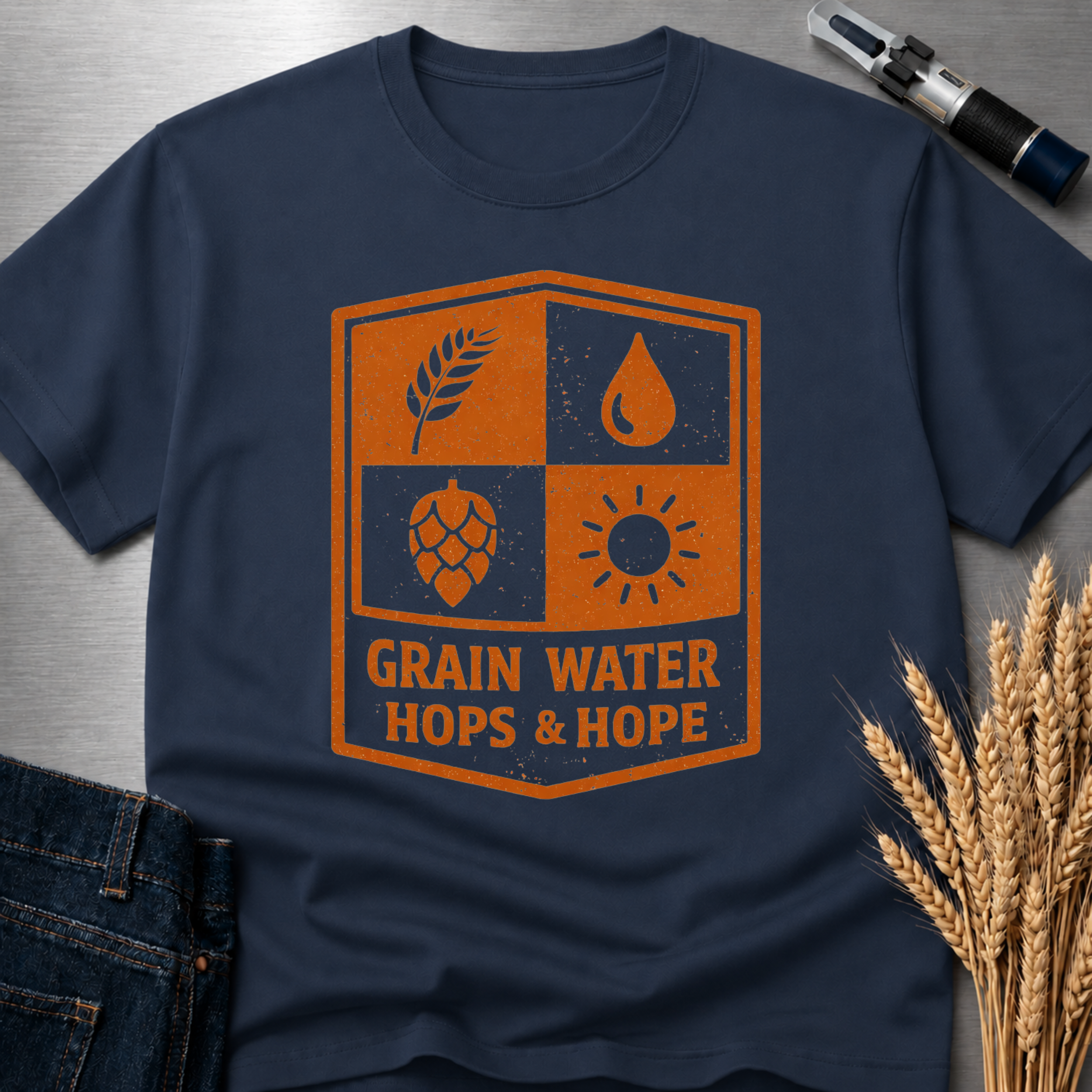 Grain Water Hops Hope : Tall T-Shirt