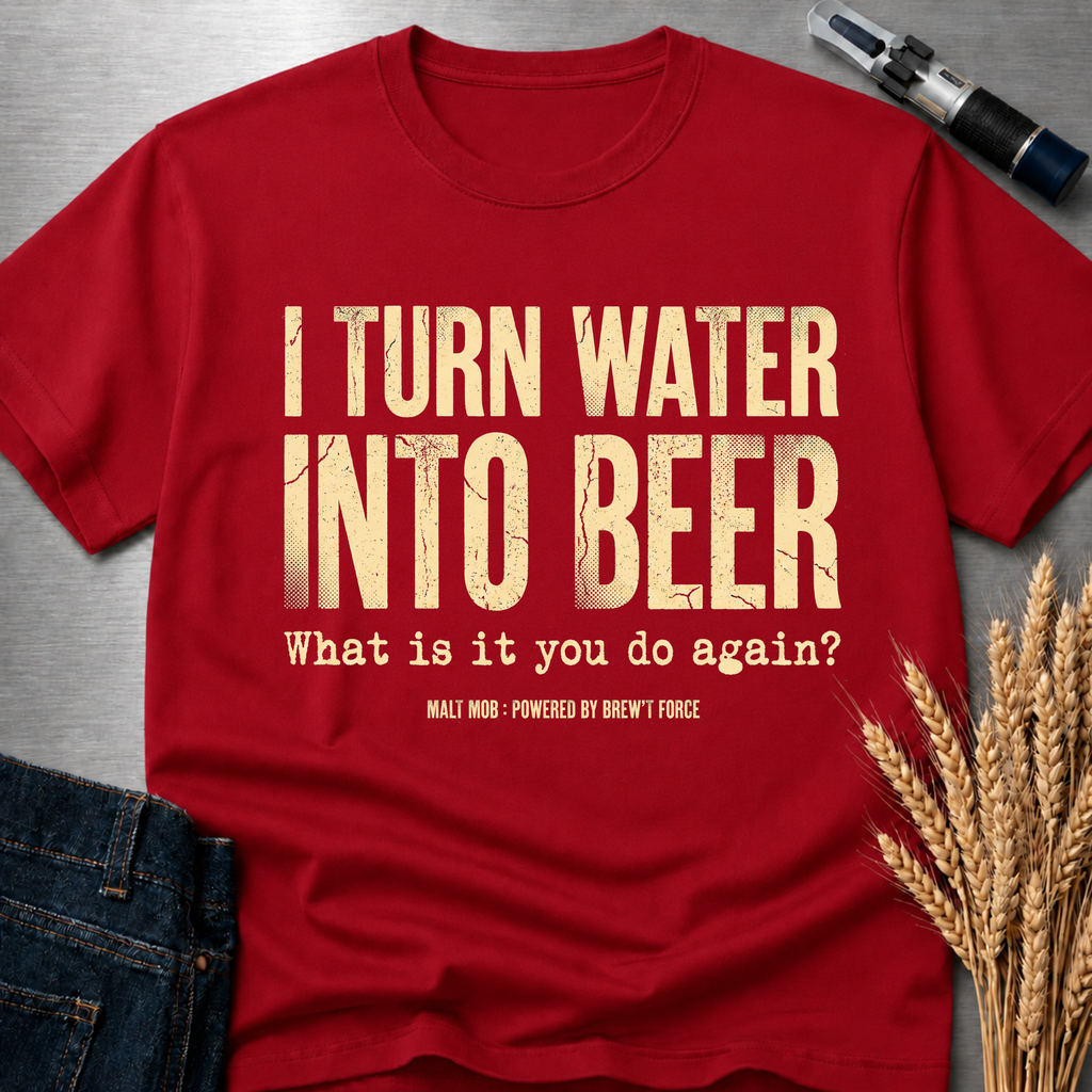 I Turn Water Into Beer (Industrial) Tall T-Shirt