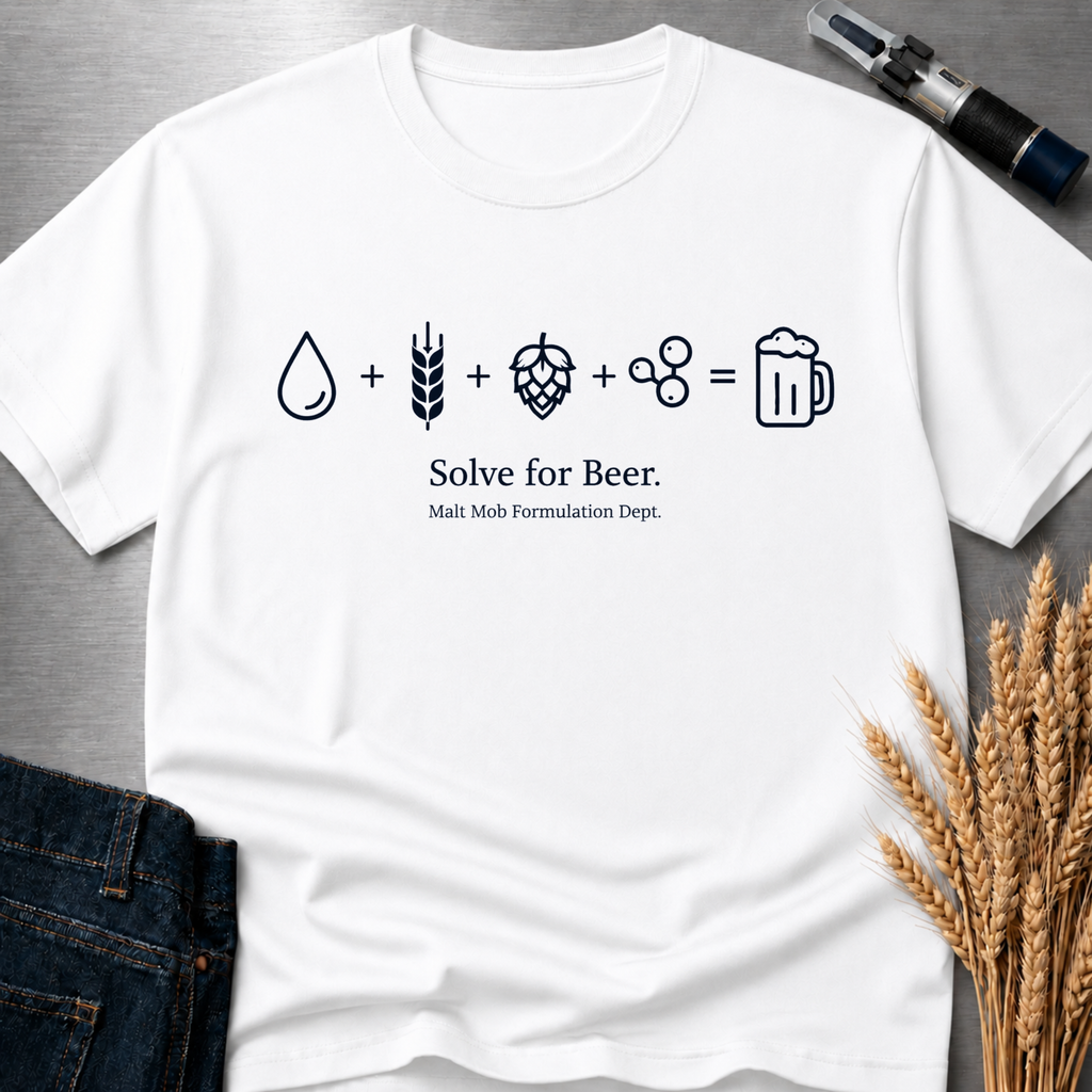Solve For Beer : Tall T-Shirt