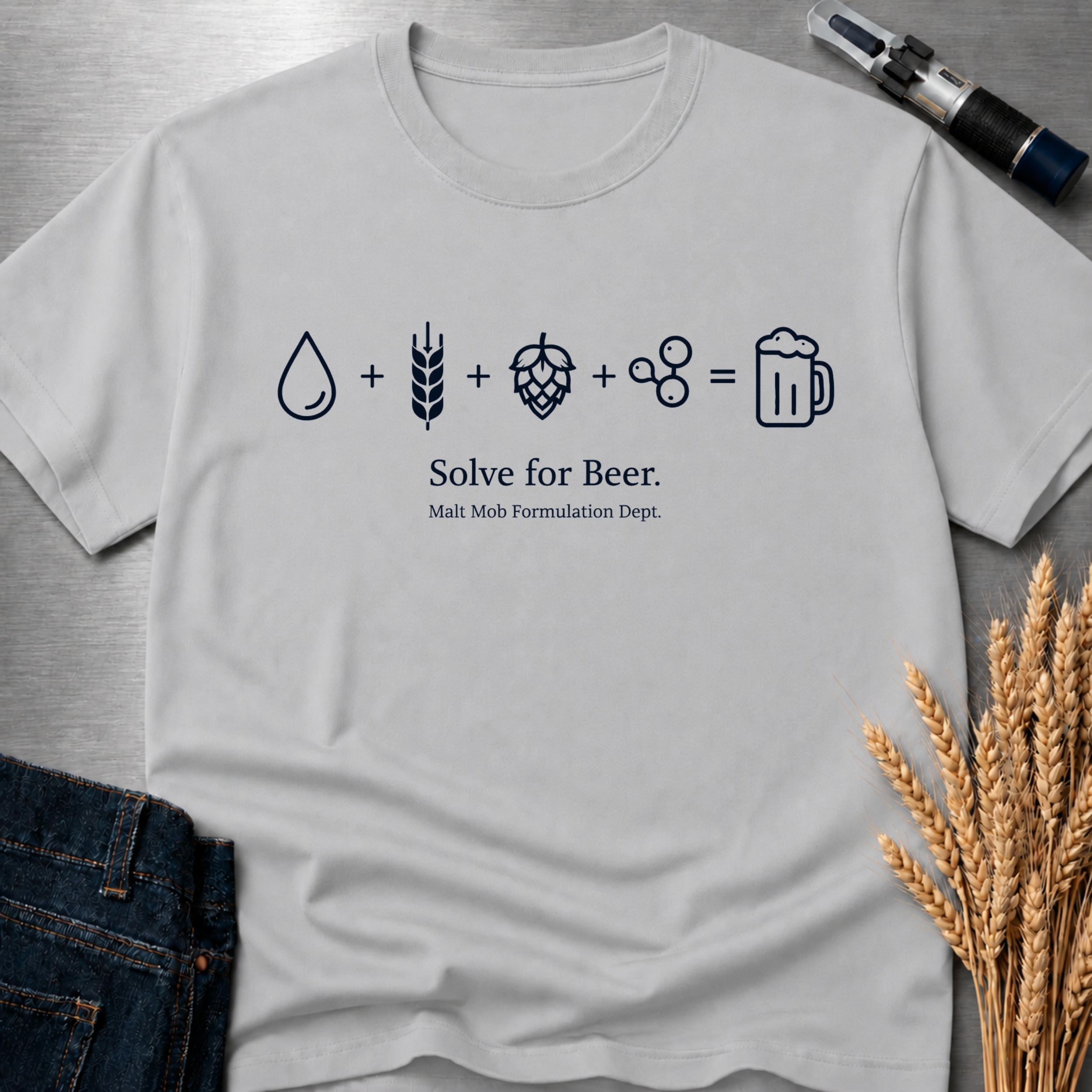Solve For Beer : Tall T-Shirt