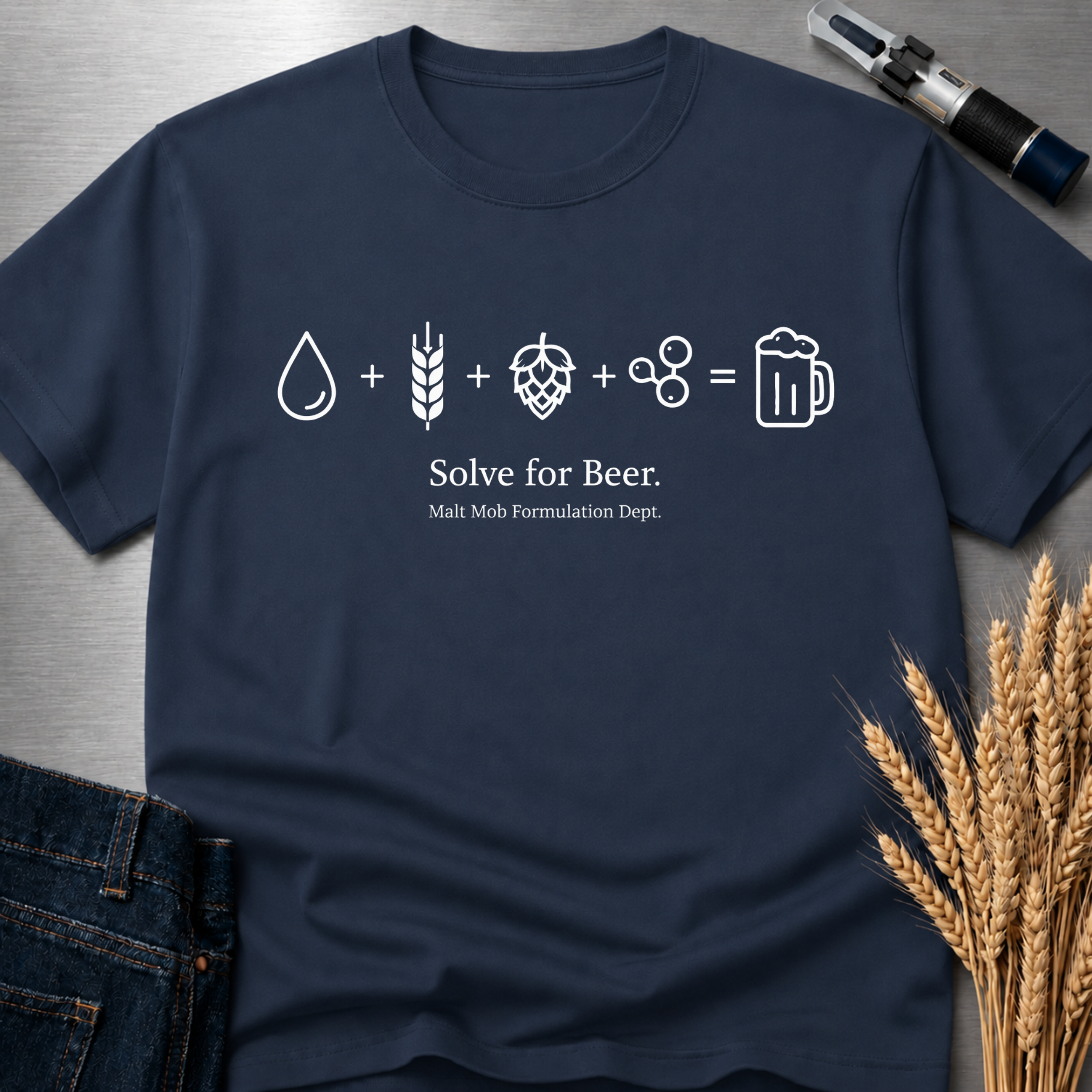 Solve For Beer : Tall T-Shirt