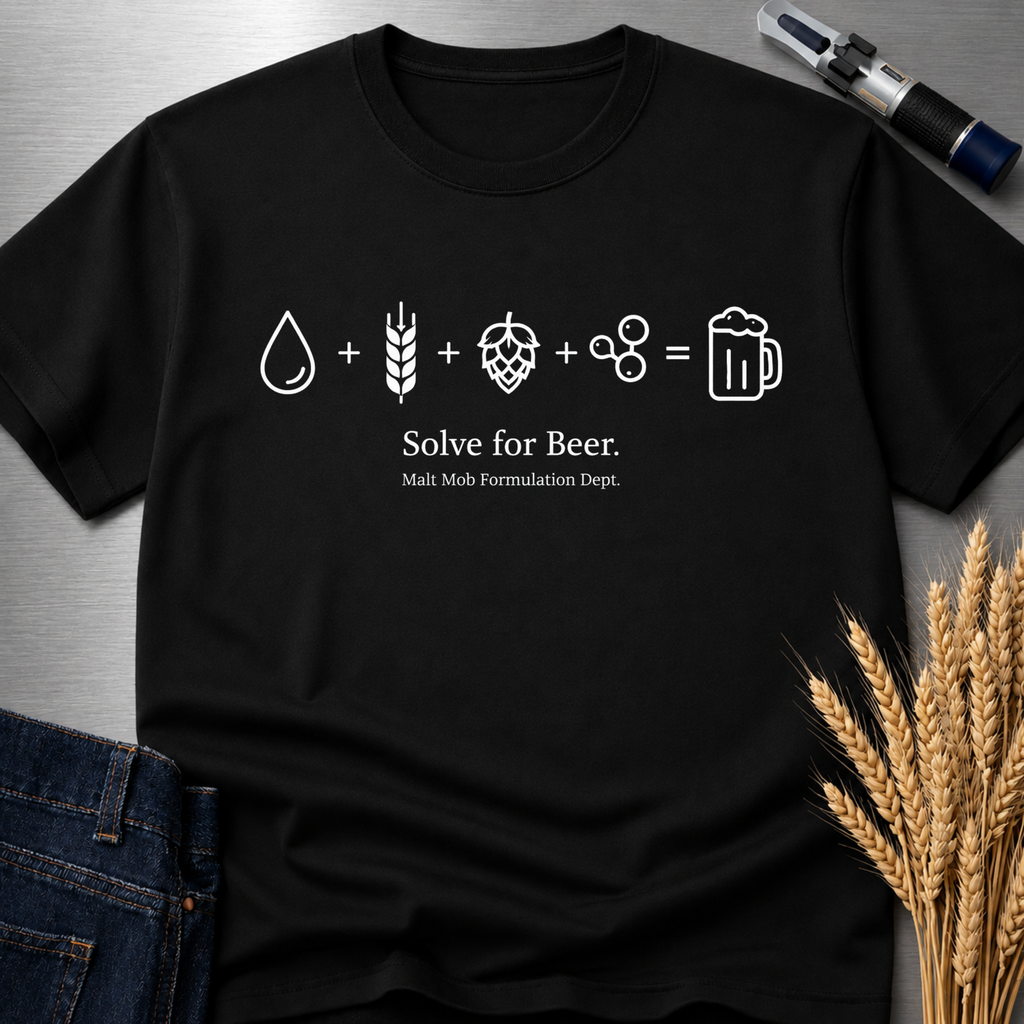 Solve For Beer : Tall T-Shirt