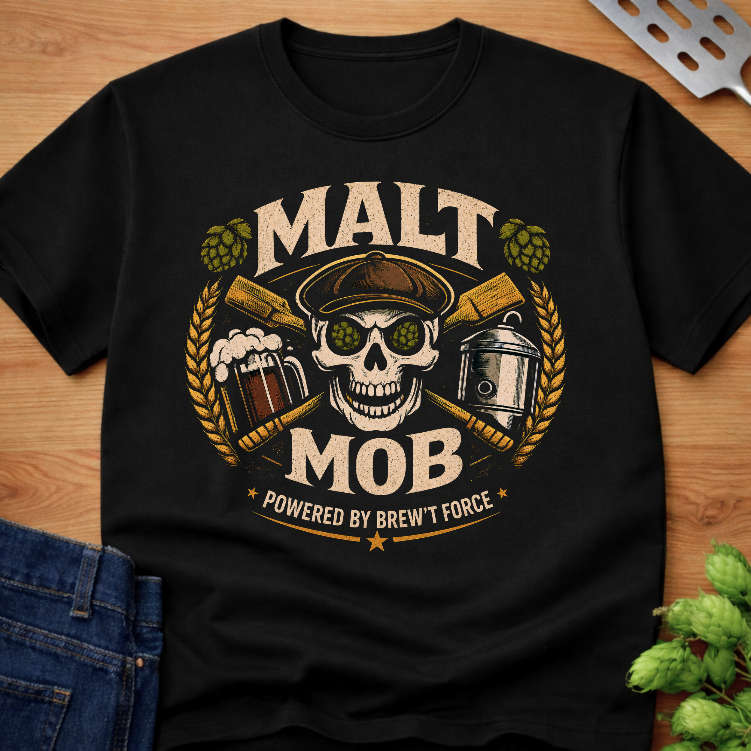 Powered By Brew't Force T-Shirt