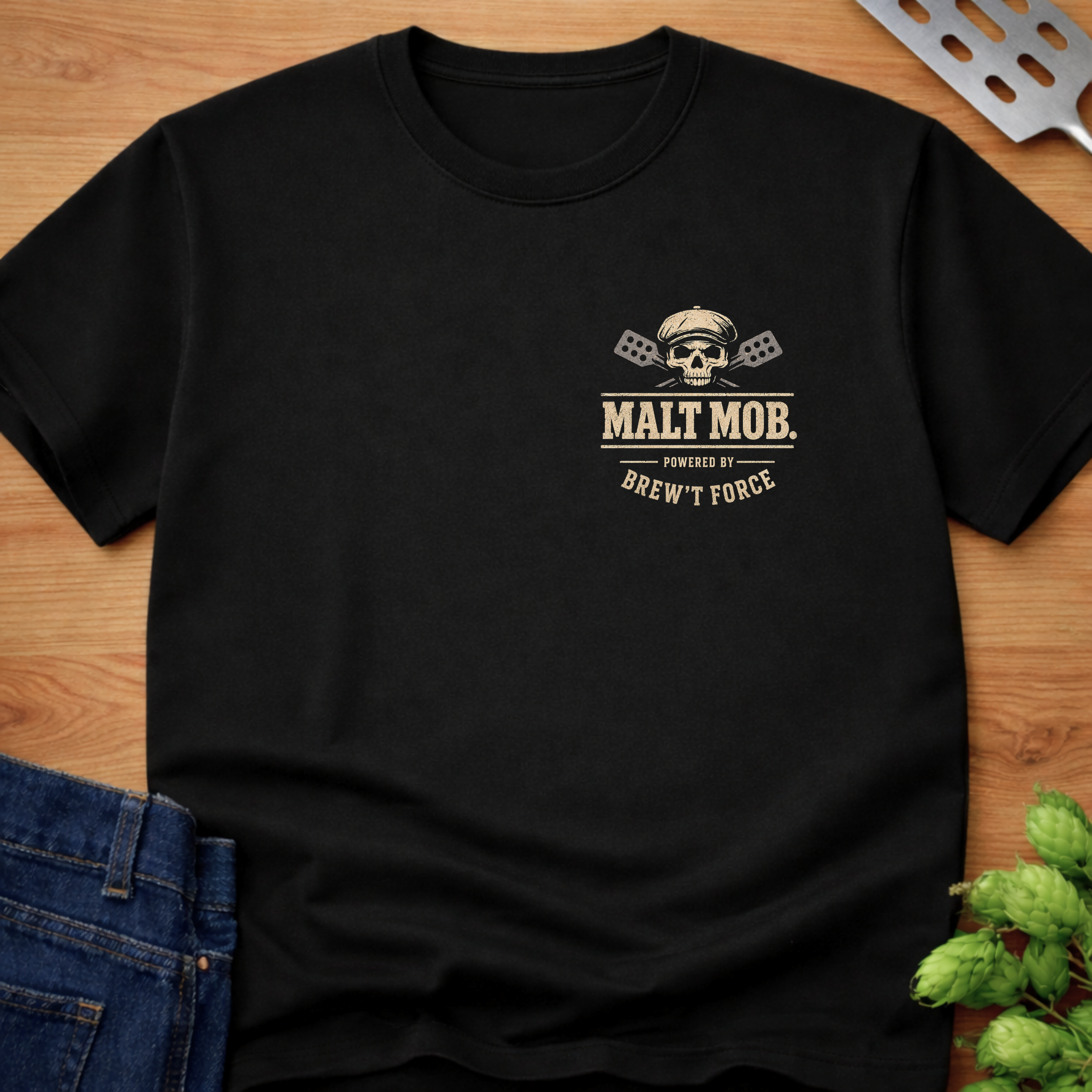 Powered By Brew't Force (Logo) T-Shirt