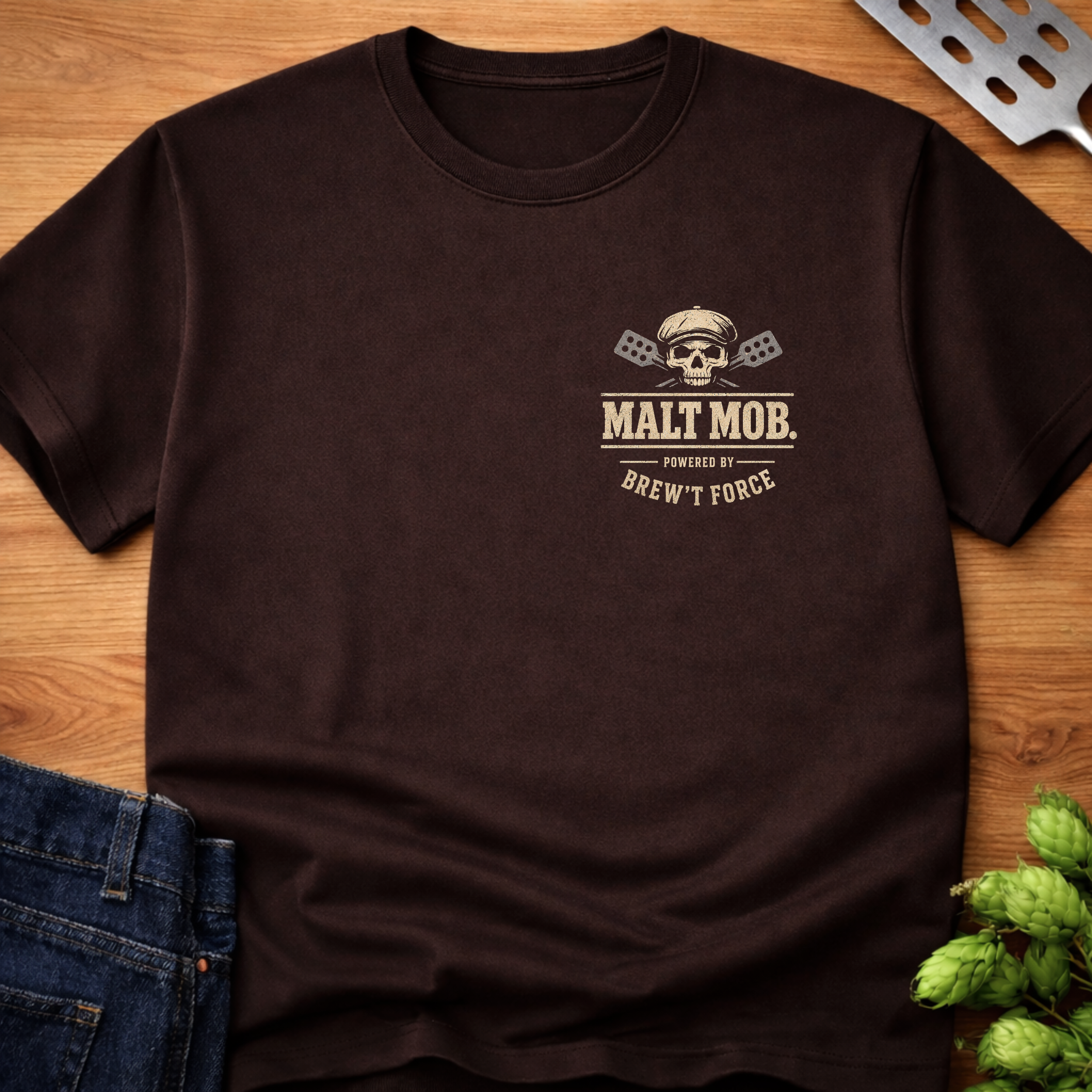 Powered By Brew't Force (Logo) T-Shirt