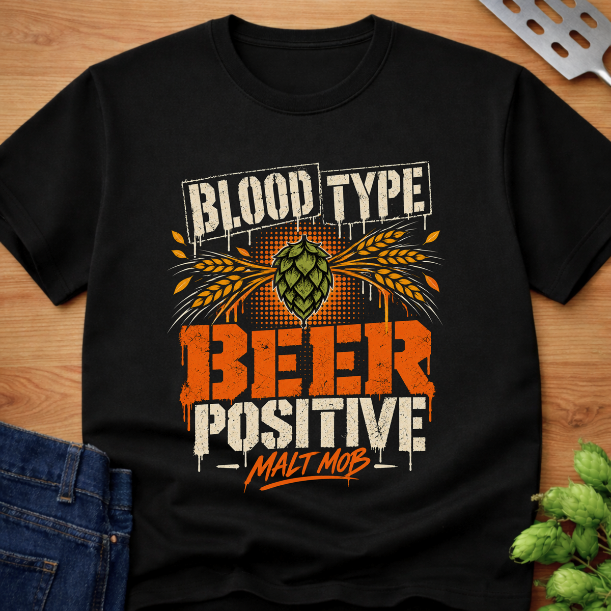 Blood Type Beer Positive T-Shirt