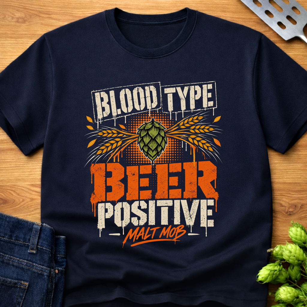 Blood Type Beer Positive T-Shirt
