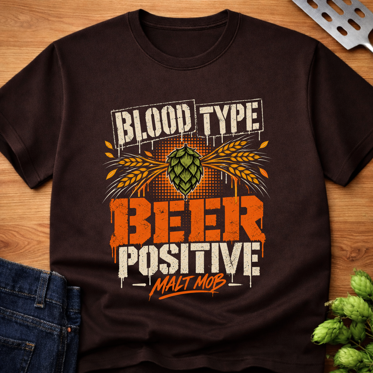 Blood Type Beer Positive T-Shirt