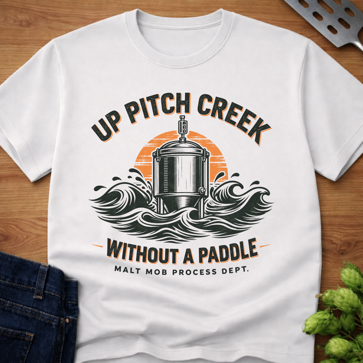 Up Pitch Creek Without A Paddle T-Shirt