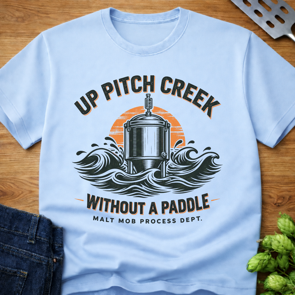Up Pitch Creek Without A Paddle T-Shirt