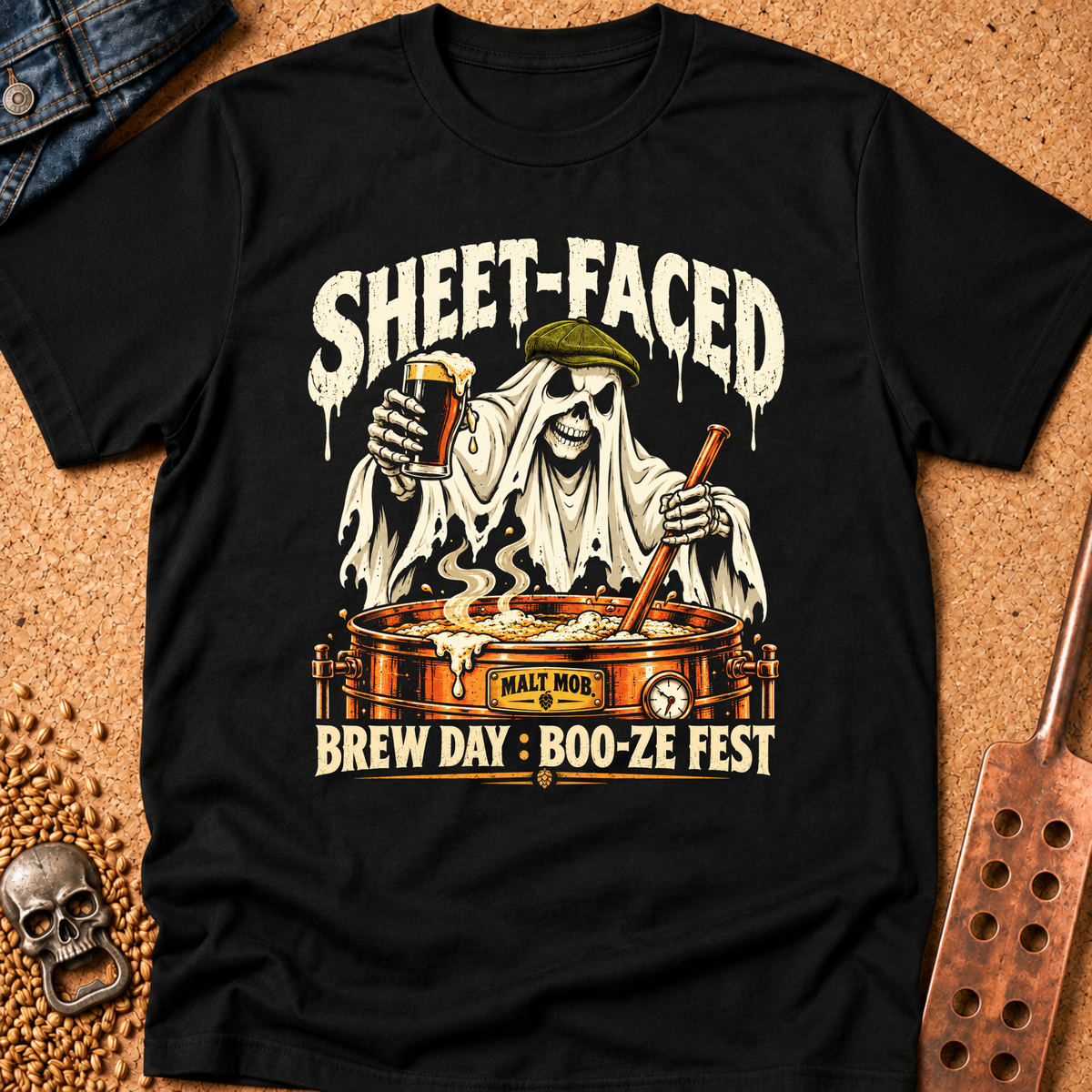 Sheet-Faced T-Shirt