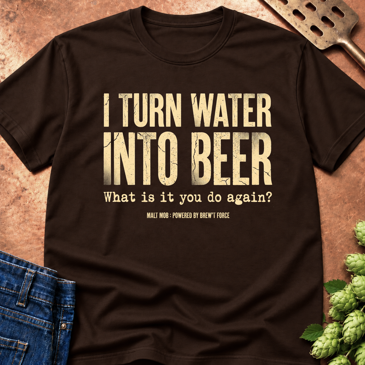 I Turn Water Into Beer (Industrial) T-Shirt