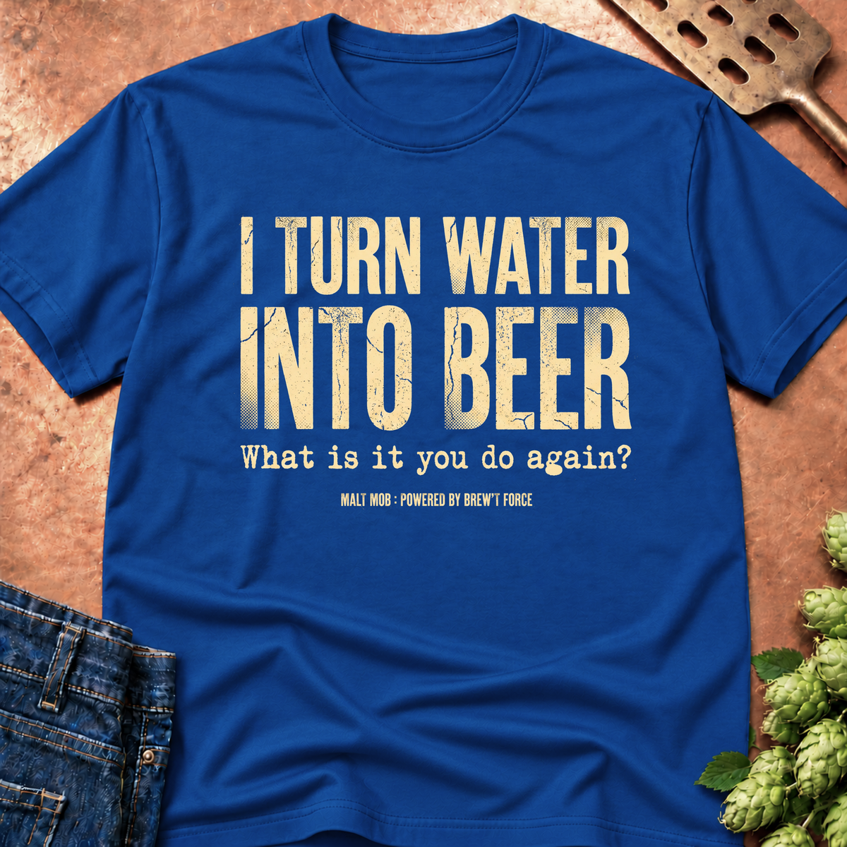 I Turn Water Into Beer (Industrial) T-Shirt