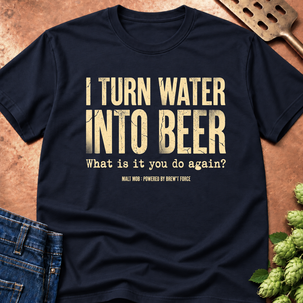 I Turn Water Into Beer (Industrial) T-Shirt