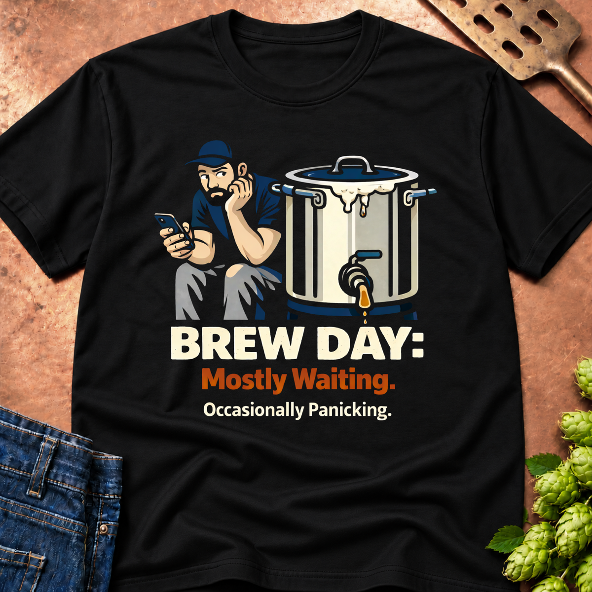 Brew Day Mostly Waiting T-Shirt