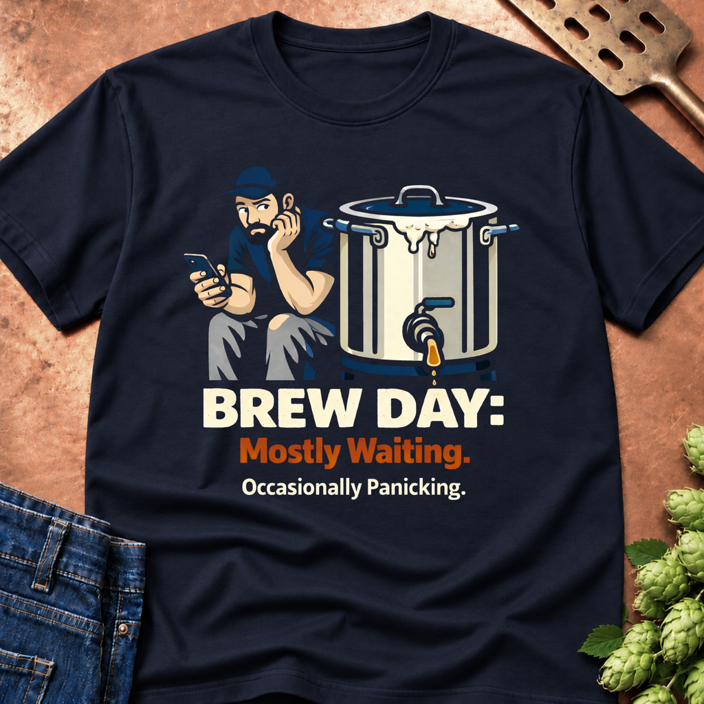 Brew Day Mostly Waiting T-Shirt