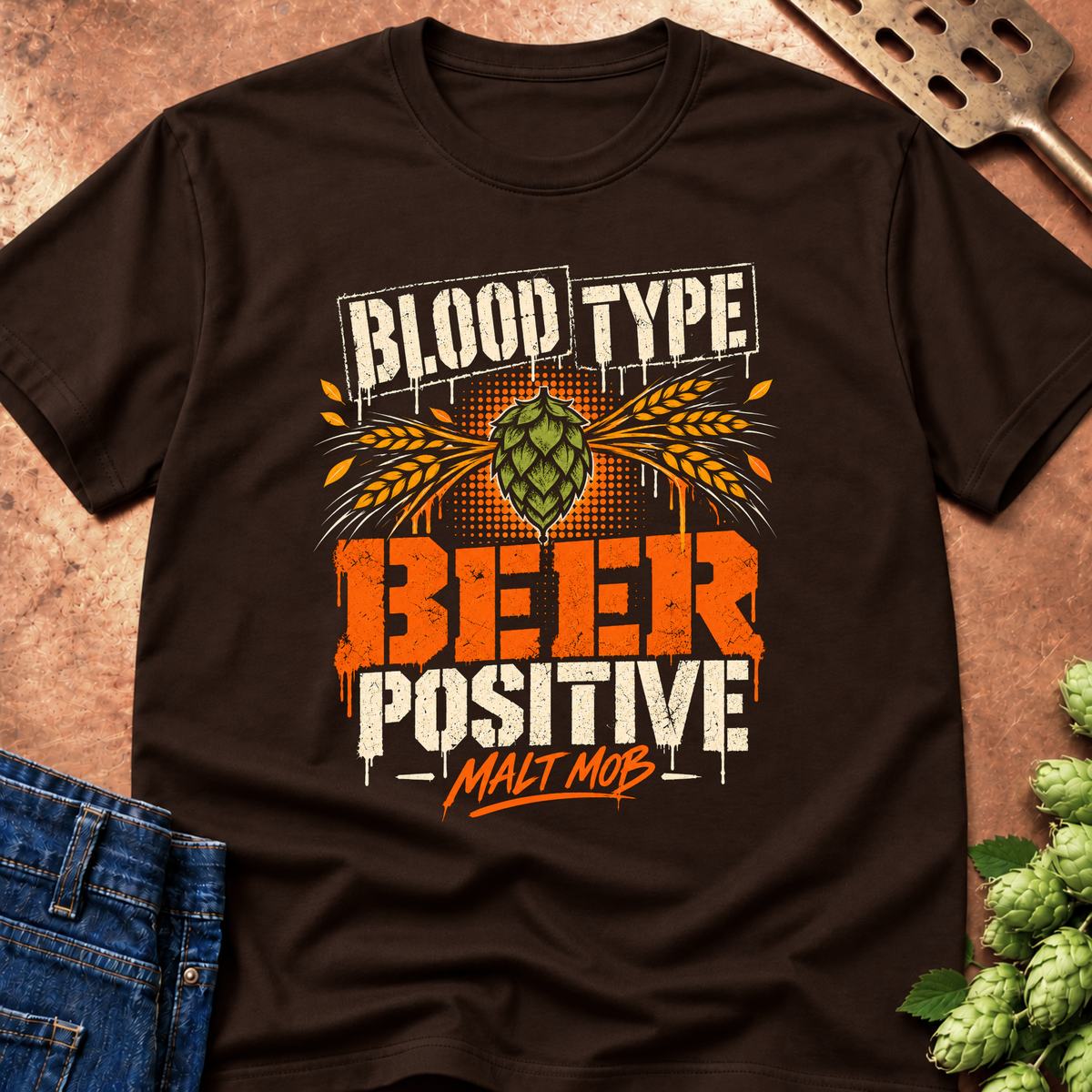 Blood Type Beer Positive T-Shirt