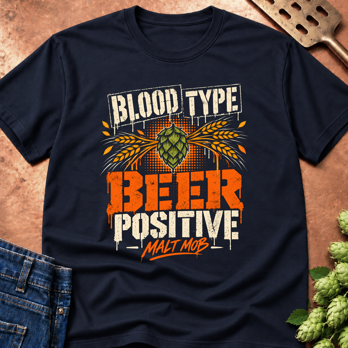 Blood Type Beer Positive T-Shirt
