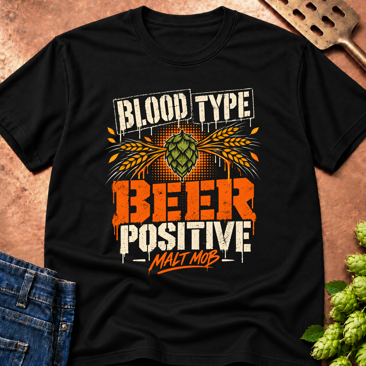 Blood Type Beer Positive T-Shirt